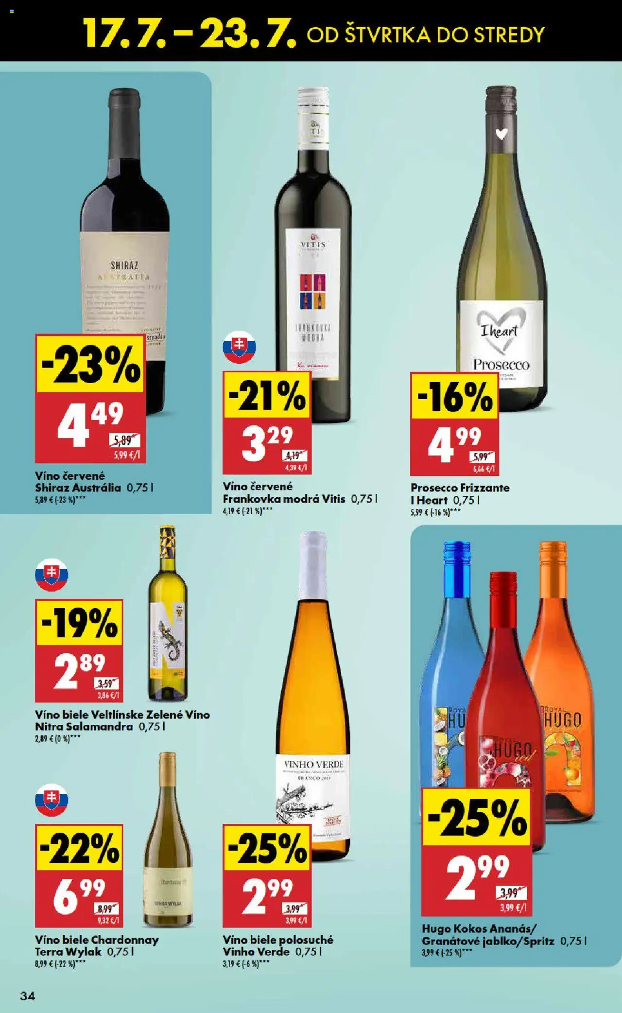 Biedronka leták │ platný od 17.07.2025 | Strana: 34 | Produkty: Víno, Prosecco