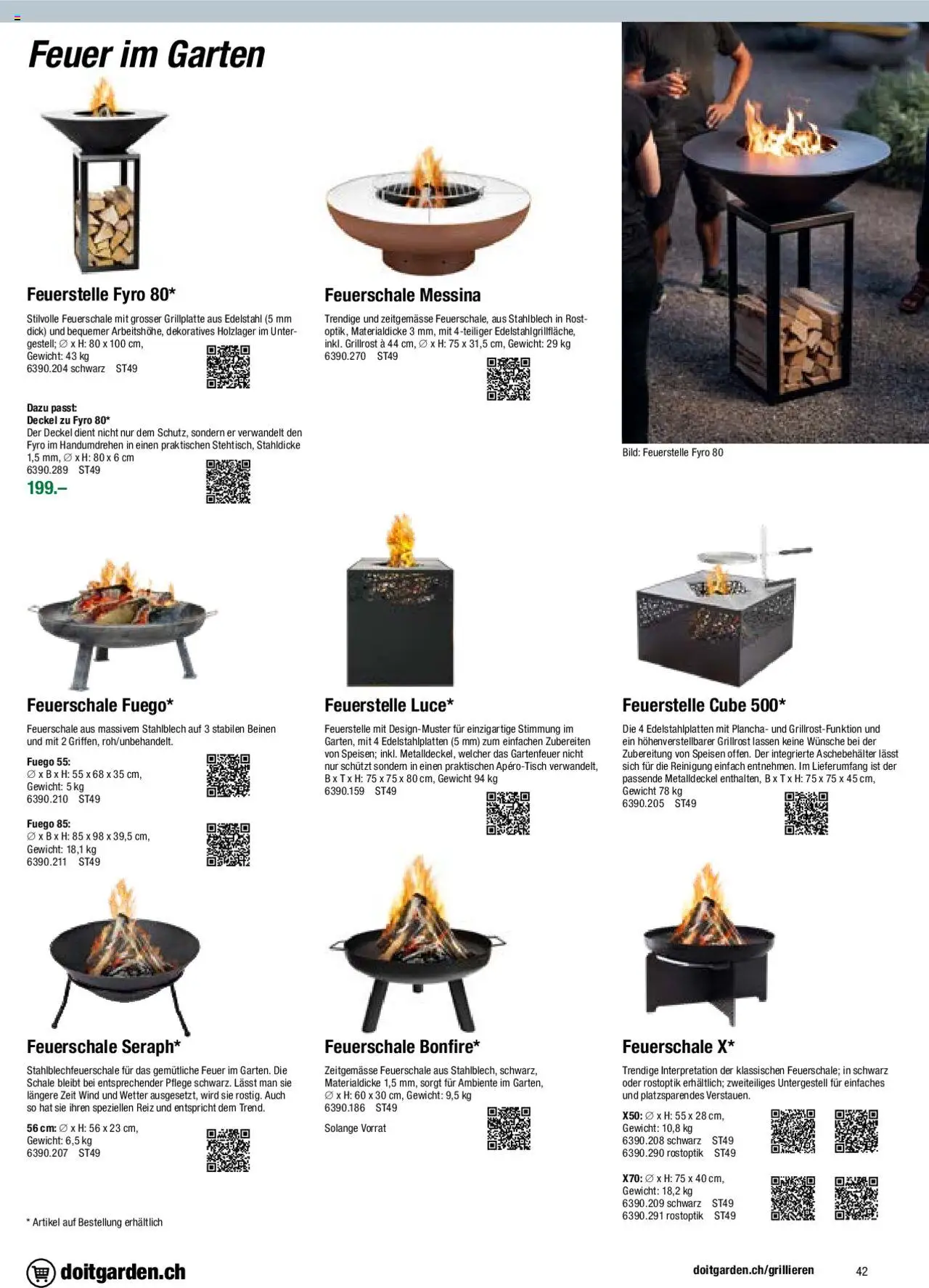 DO IT+GARDEN MIGROS Aktionen Grill  ab 26.02.2024 | Seite: 42 | Produkte: Gewicht