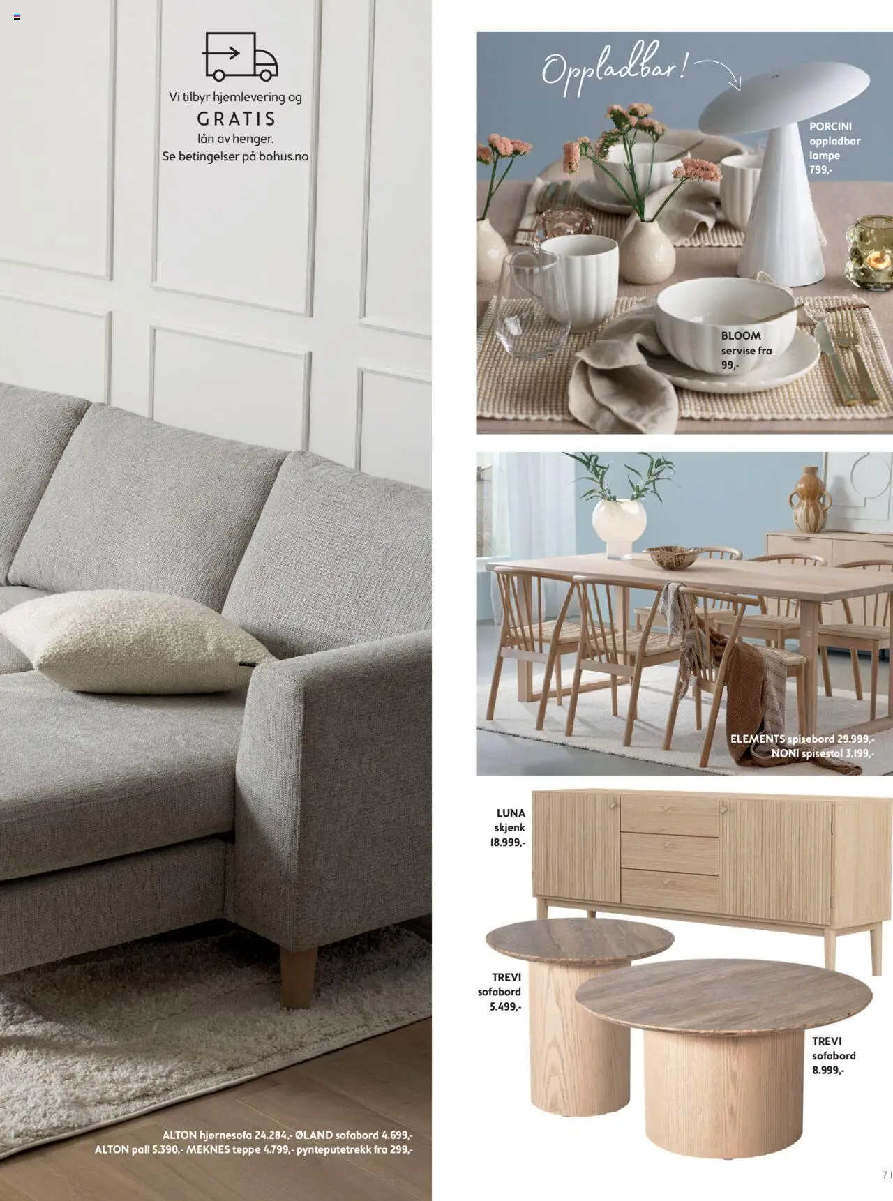  | Side: 71 | Produkter: Spisebord, Spisestol, Teppe, Lampe
