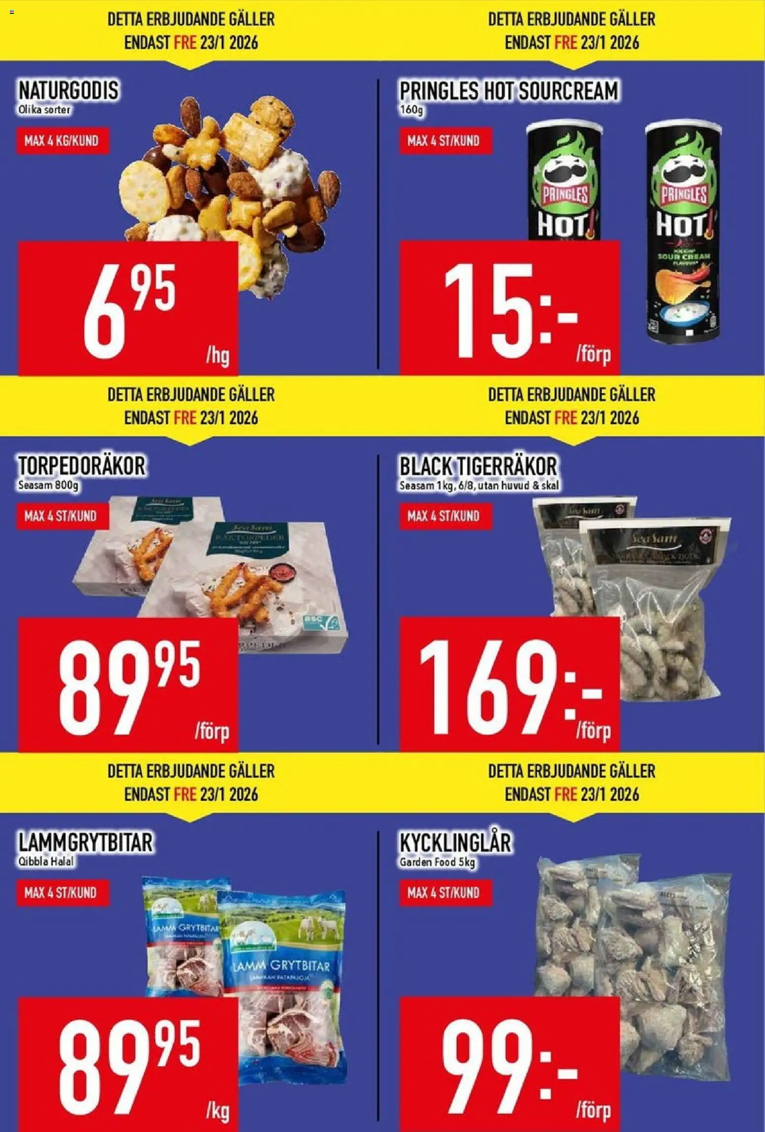 Matdax reklamblad aktuell från 19.01.2026 | Sida: 5 | Produkter: Pringles, Galler