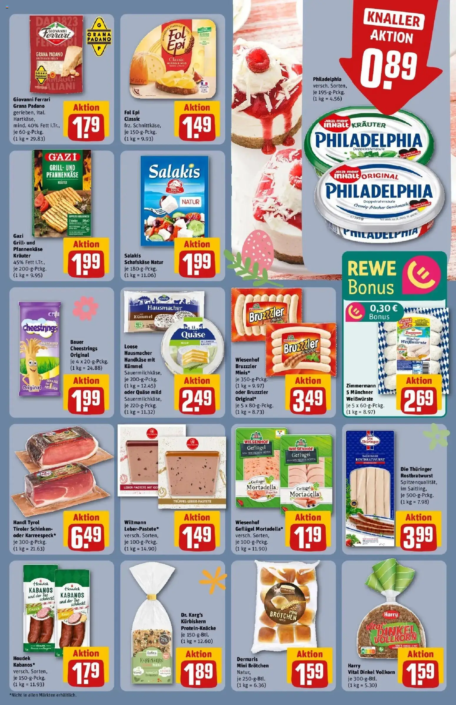 Rewe Prospekt Gelsenkirchen	 – gültig ab 30.03.2026 | Seite: 5 | Produkte: Philadelphia, Mozzarella, Paprika, Schinken