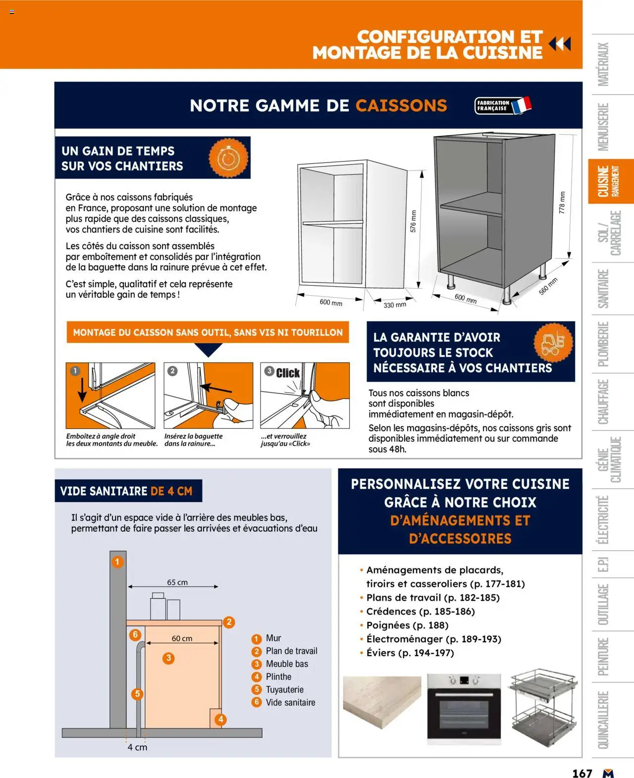  | Page: 167 | Produits: Meuble, Meuble bas, Poignées, Tiroirs