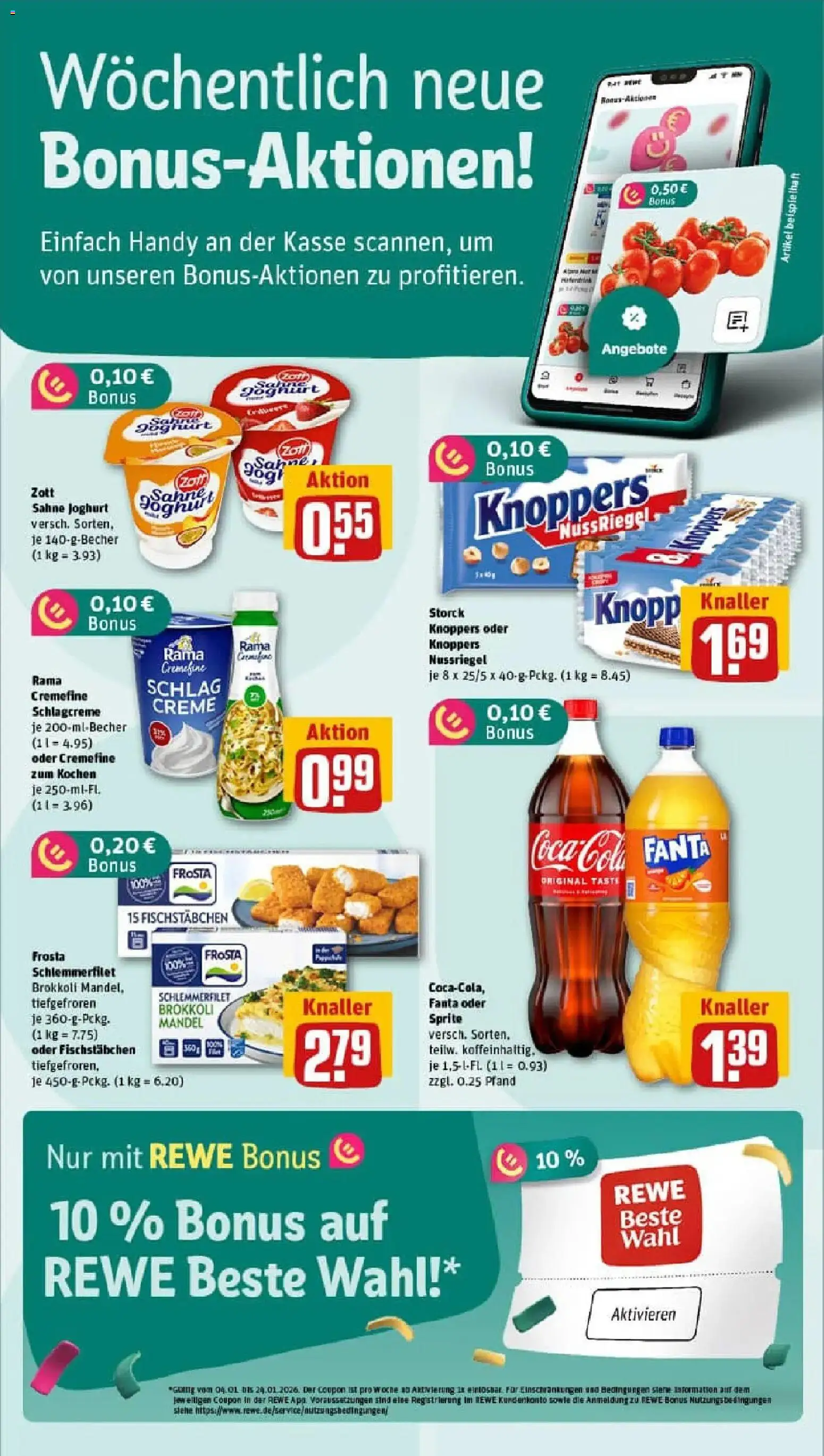Rewe prospekt Nordheim V.d. Rhön	 – gültig ab 11.01.2026 | Seite: 2 | Produkte: Rama, Joghurt, Rama cremefine, Brokkoli