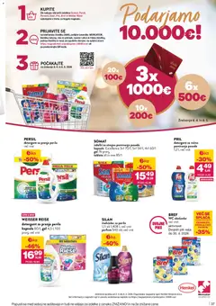 Mercator katalog akcije – veljaven od 02.04.2026 | Stran: 37 | Izdelki: Mehčalec, Kos, Parfum, Mehcalec za perilo