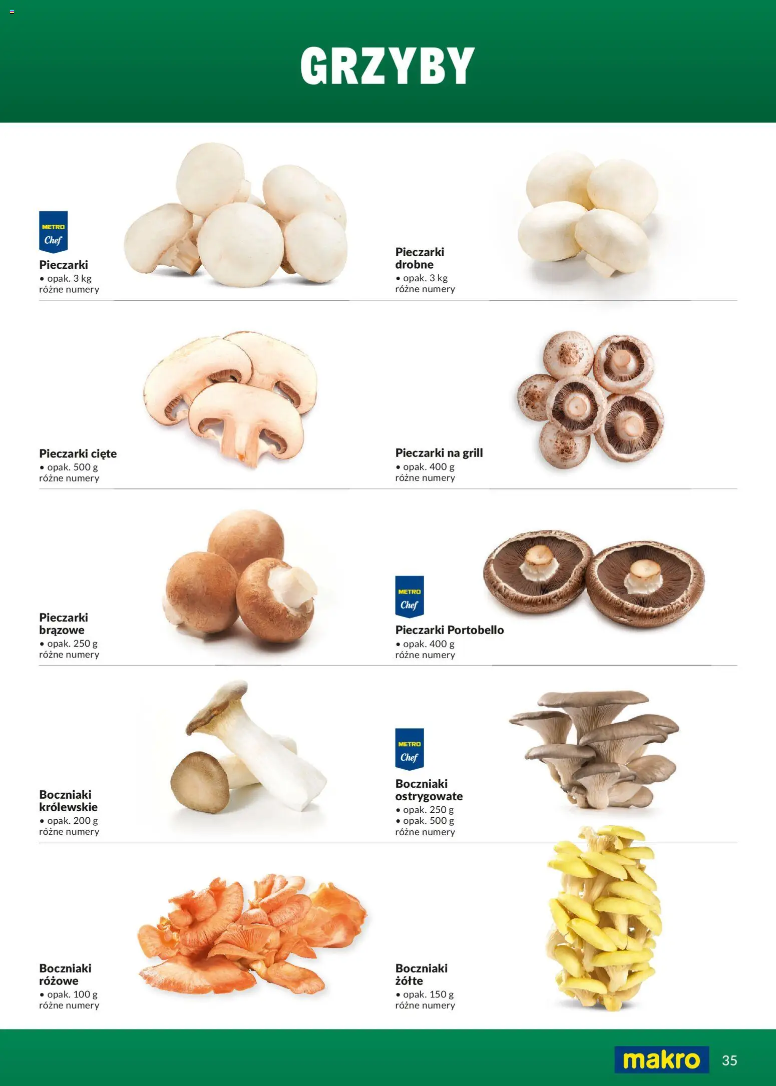 Makro Gazetka - Ultra fresh od 01.03.2026 | Strona: 35 | Produkty: Pieczarki, Grill, Boczniaki