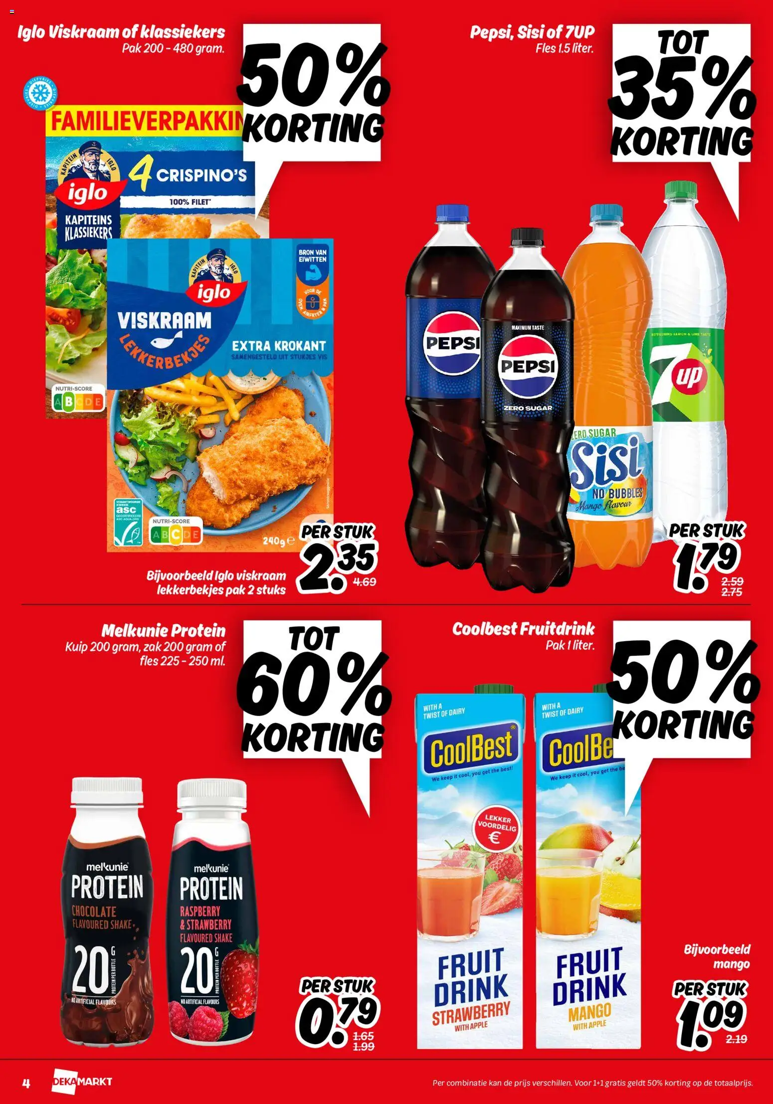 {H1} | Pagina: 4 | Producten: Kan, Pepsi, 7up, Fruit