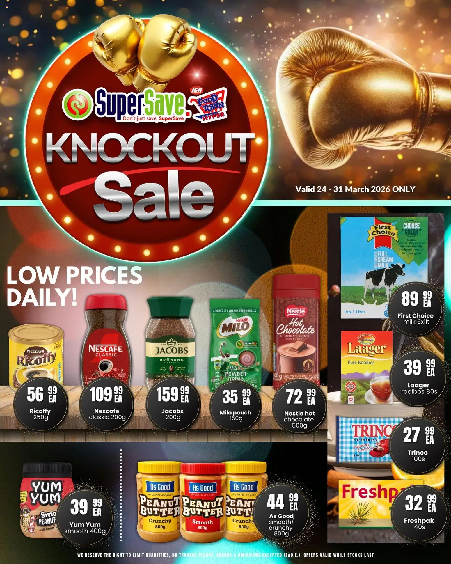 New Super Save catalogue – valid from 24.03.2026 | Page: 3 | Products: Hot chocolate, Chocolate, Powder, Tea