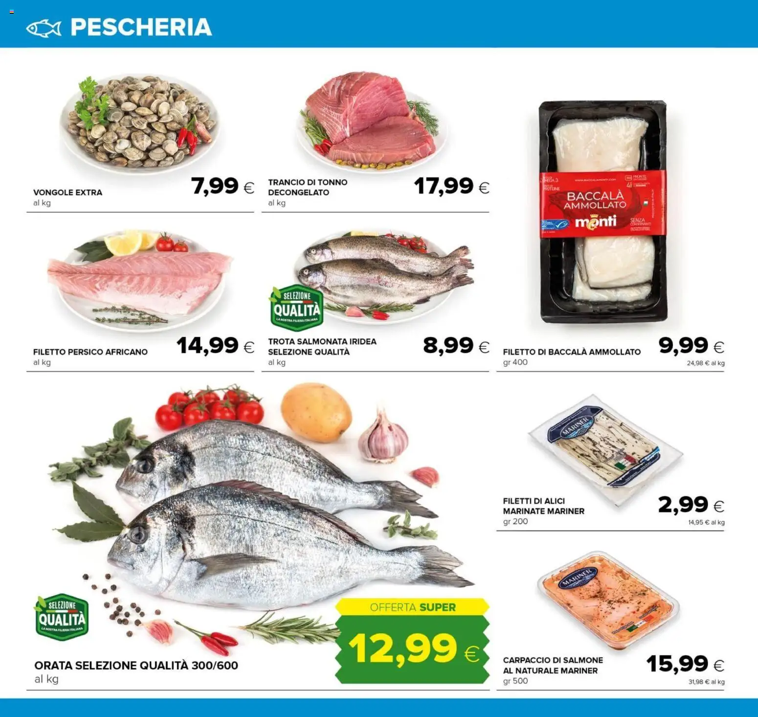Volantino Oasi del 06.11.2025 | Pagina: 6 | Prodotti: Salmone, Vongole, Trota, Tonno