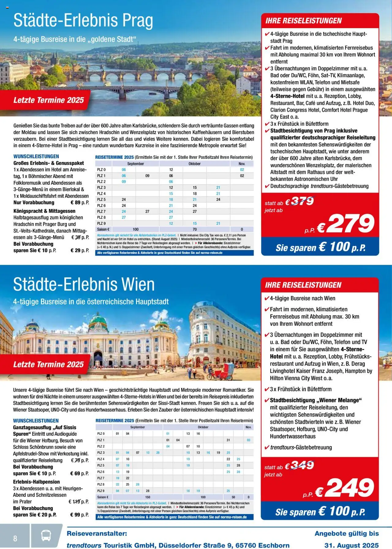 Norma - Reisen August 2025 - gültig ab dem 01.08.2025 | Seite: 8 | Produkte: Bad, Telefon, Uhr, TV