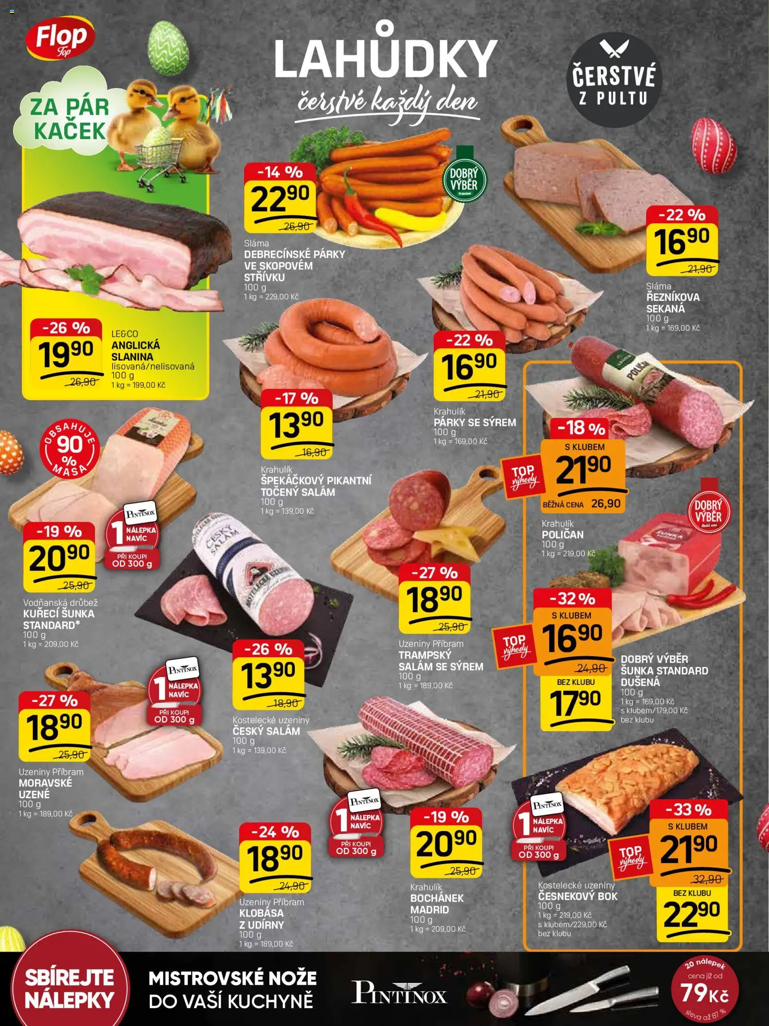 Flop leták - FlopTop od 25.03.2026 | Strana: 2 | Produkty: Párky, Klobása, Točený salám, Moravské uzené