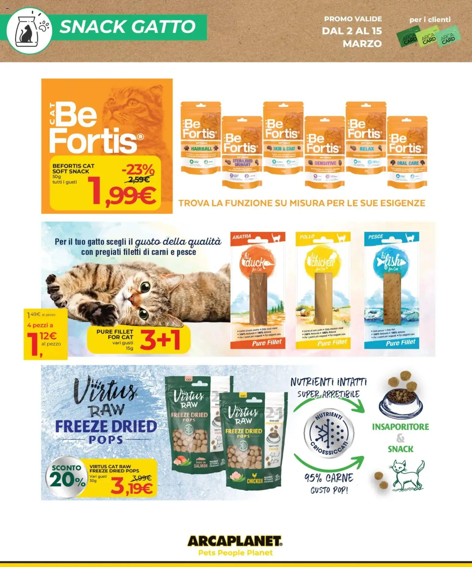 Volantino Arcaplanet del 02.03.2026 | Pagina: 18 | Prodotti: Pesce