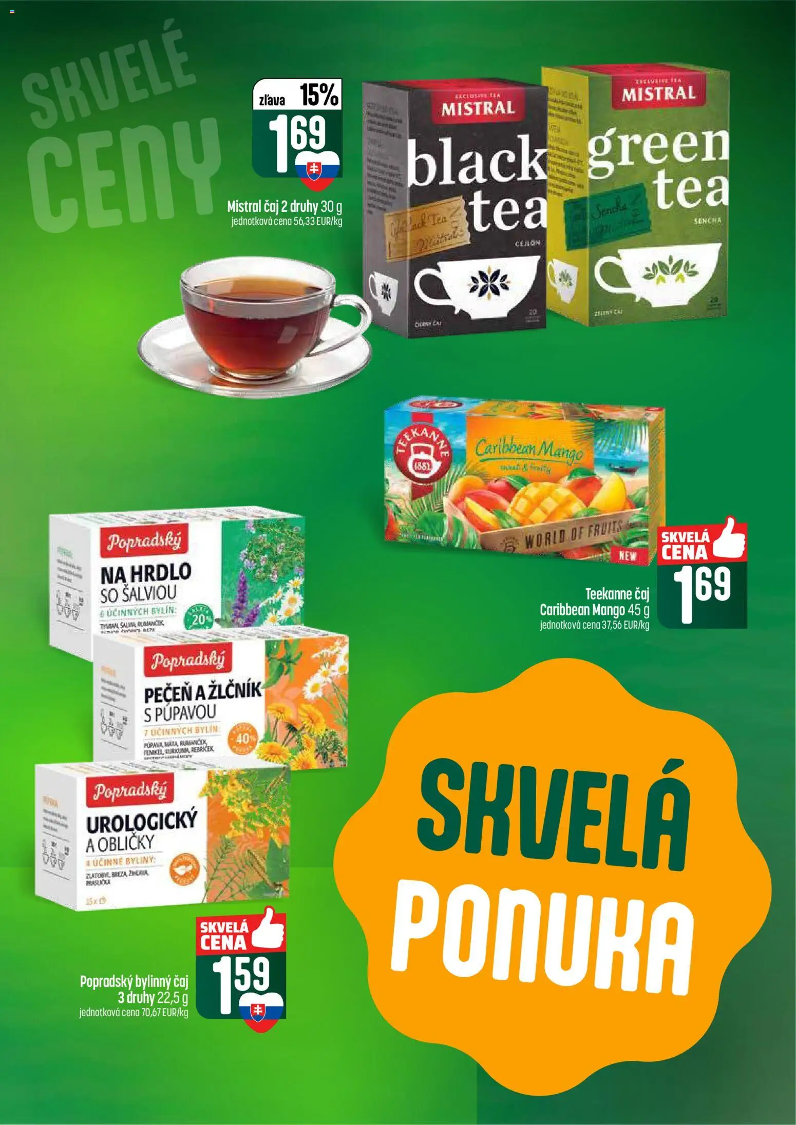 Nové COOP Jednota akcie – leták je platný od 26.02.2026 | Strana: 49 | Produkty: Čaj, Mango, Teekanne