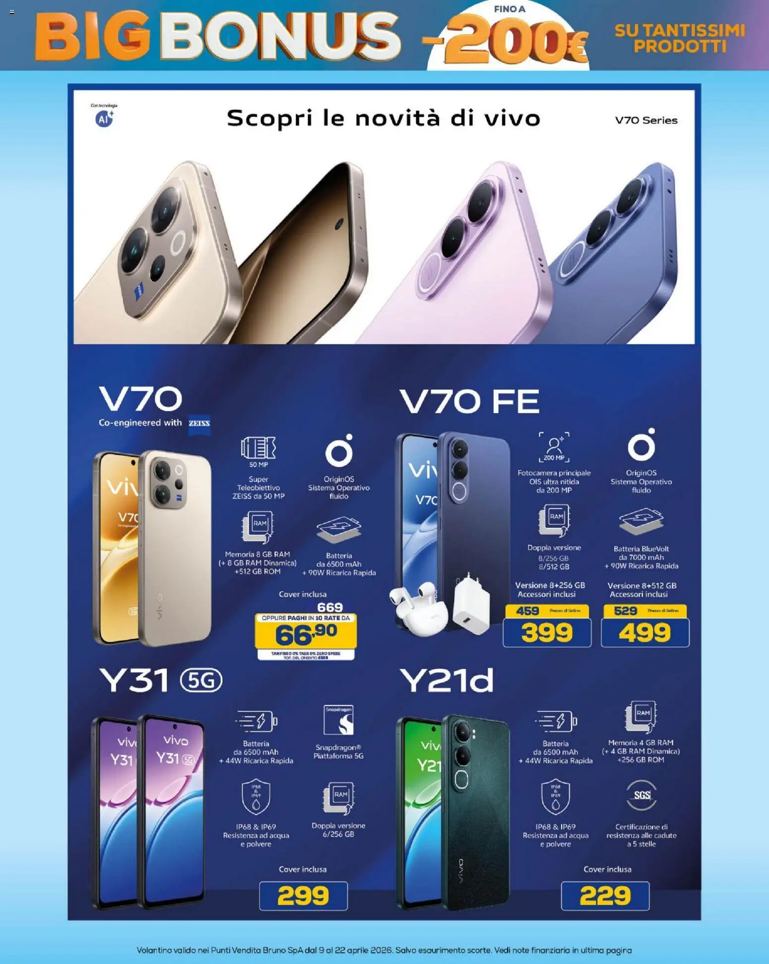 Volantino BRUNO del 09.04.2026 | Pagina: 11 | Prodotti: Acqua, Fotocamera, Batteria