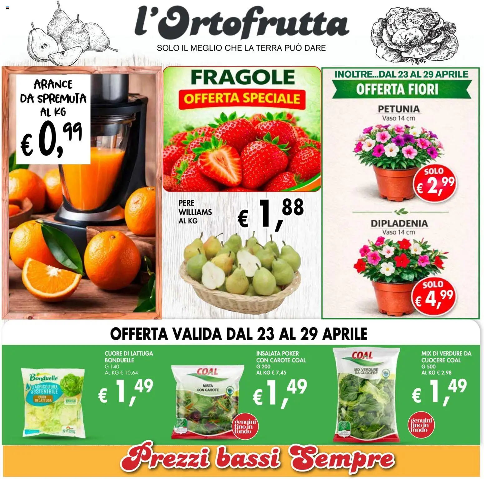 Volantino Coal del 23.04.2026 | Pagina: 2 | Prodotti: Fragole, Insalata, Verdure, Lattuga
