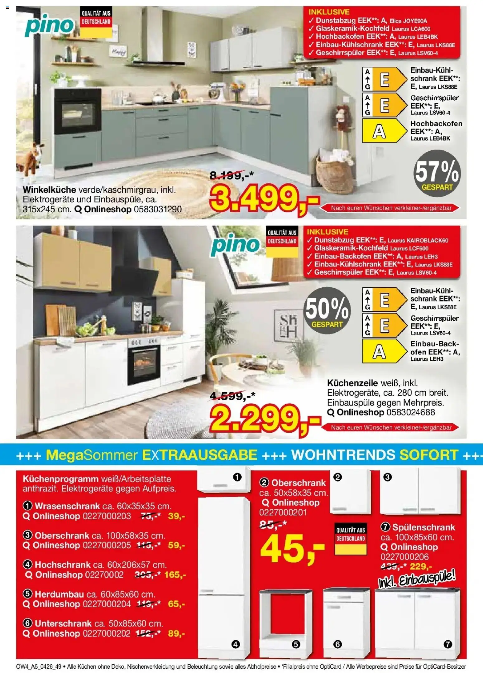 Angebote - Für Zuhause-Liebhaber – gültig ab 01.04.2026 | Seite: 48 | Produkte: Ofen, Schrank, Dunstabzug, Kuchen