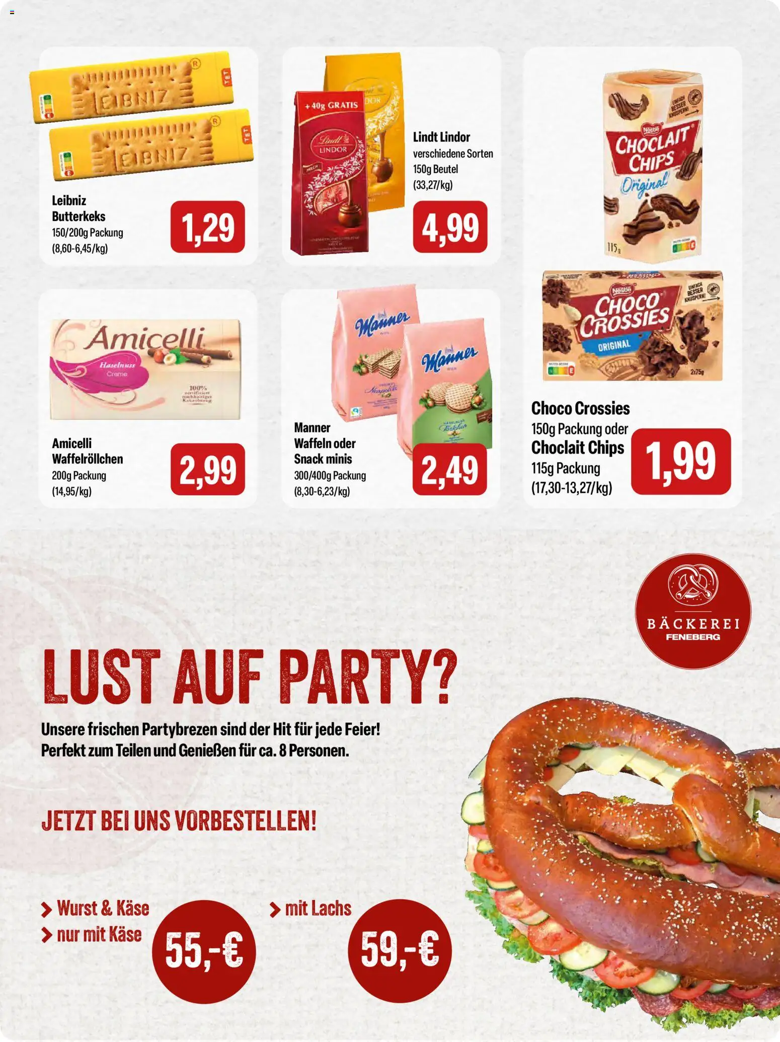 Feneberg Angebote – gültig ab 22.01.2026 | Seite: 14 | Produkte: Bäckerei, Käse, Creme, Chips