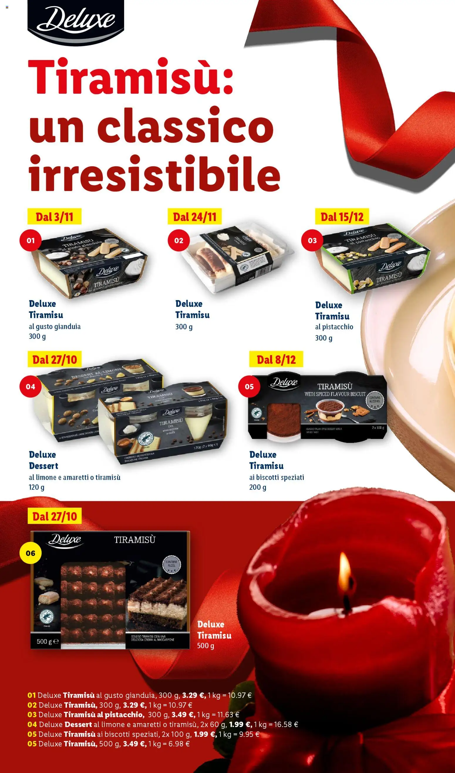 Volantino Lidl del 24.10.2025 | Pagina: 32 | Prodotti: Crema, Biscotti, Limone, Mascarpone