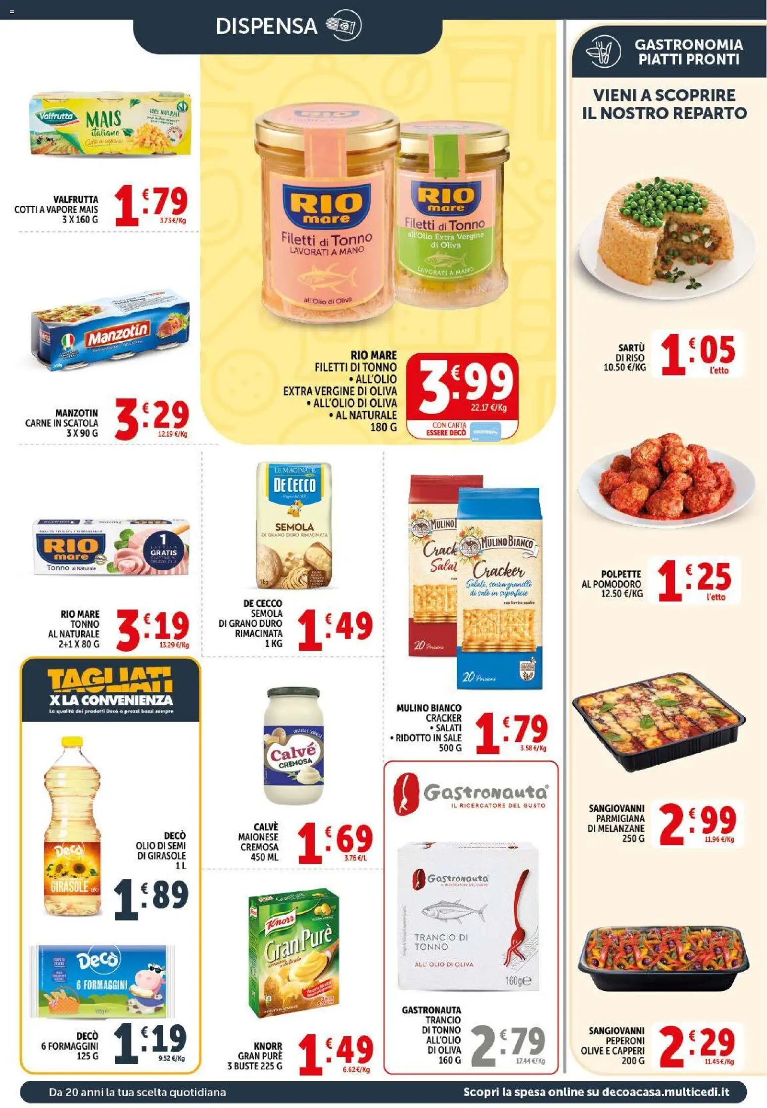 Volantino Decò del 09.04.2026 | Pagina: 14 | Prodotti: Sale, Olive, Mais, Polpette