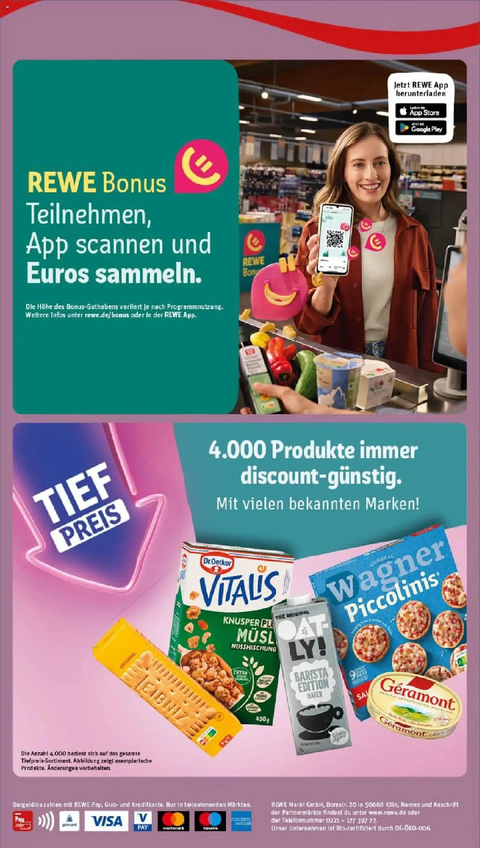 Rewe prospekt Kiel	 – gültig ab 26.01.2026 | Seite: 2 | Produkte: Wagner pizza, Oatly, Piccolinis, Pizza