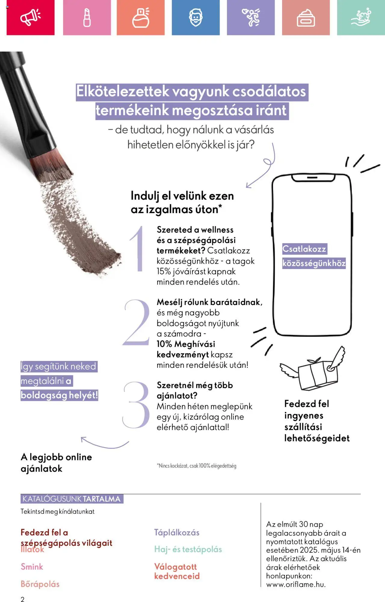 Oriflame akciós ujság - amely érvényes a következő dátumtól: 17.08.2025 | Oldal: 2 | Termékek: Smink