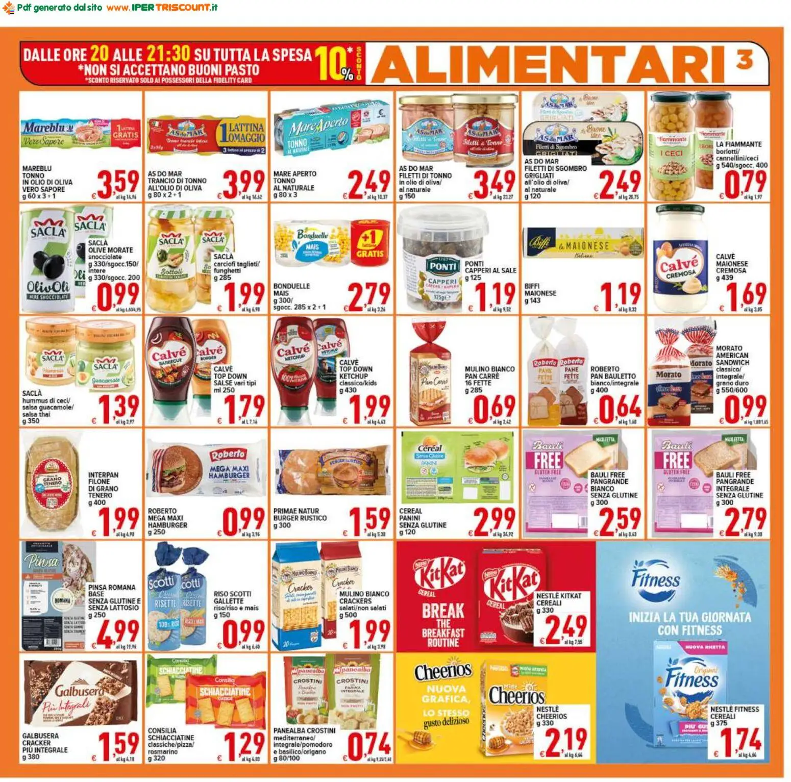 Volantino Ipertriscount del 26.01.2026 | Pagina: 3 | Prodotti: Ceci, Maionese, Olio, Mais