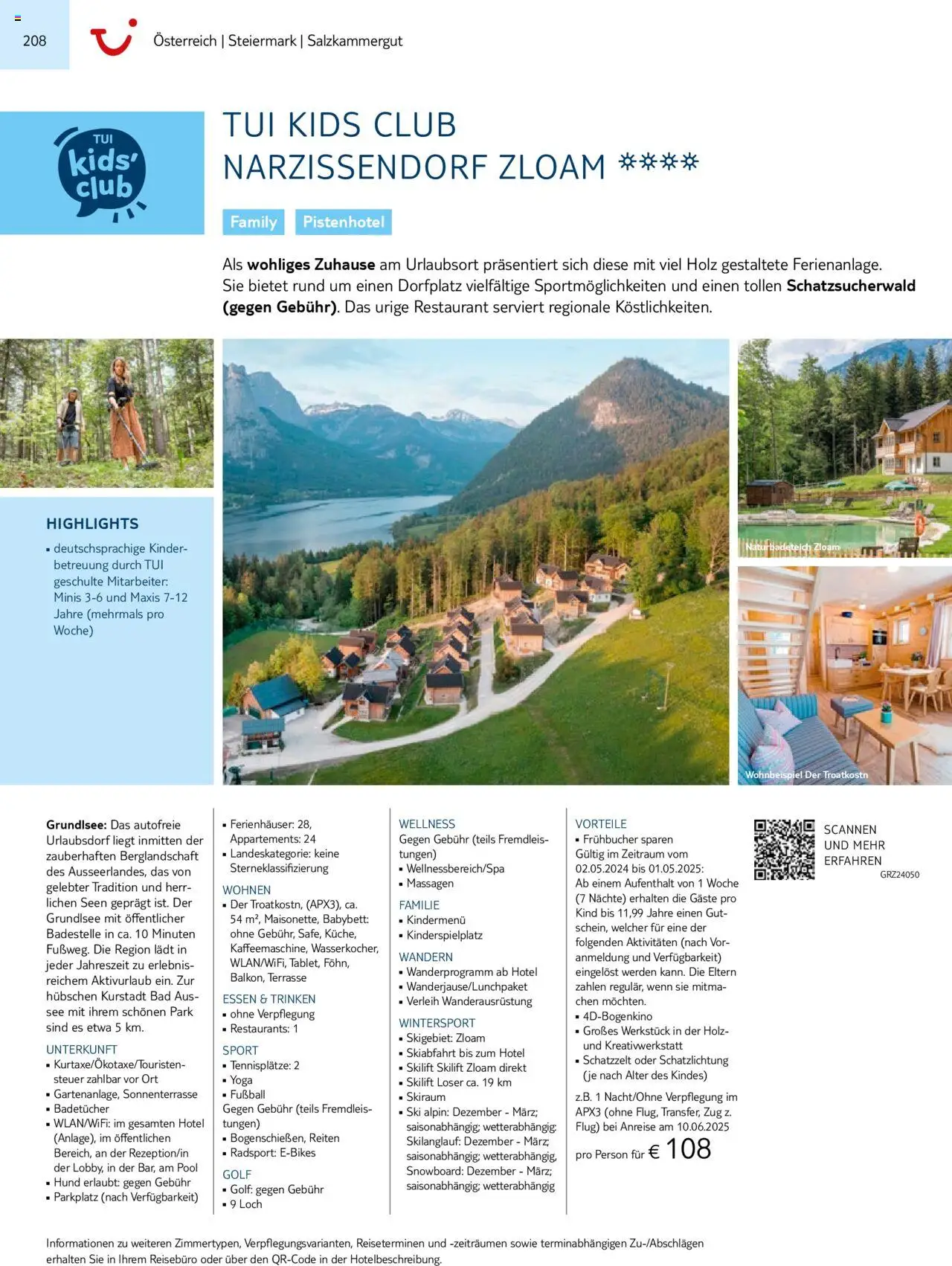 Aida - Urlaub mit eigener Anreise 2025/26 – gültig ab 01.11.2024 | Seite: 208 | Produkte: Babybett, Bad, Fußball, Ski