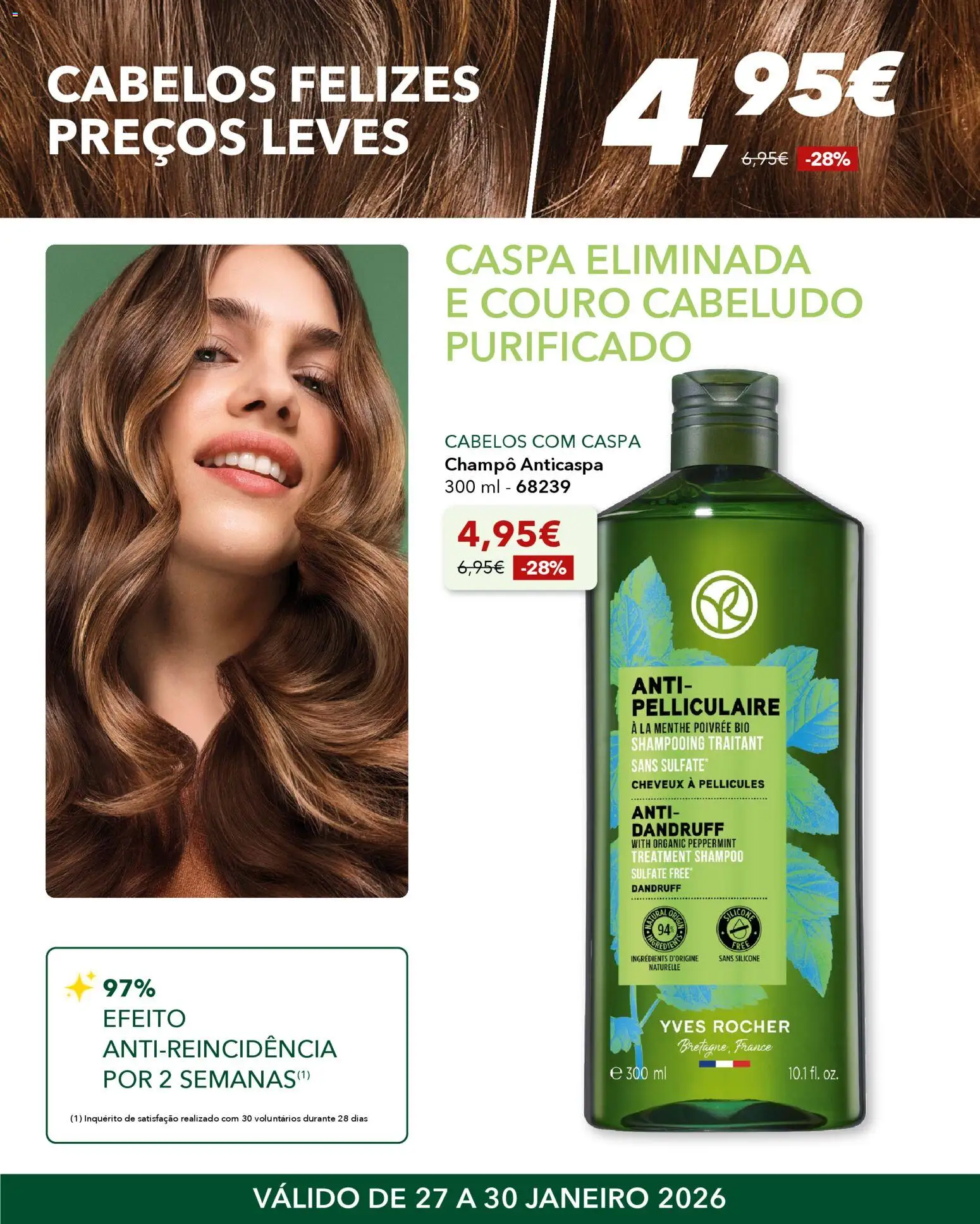 Yves Rocher - Cabelos felizes │ válido de 27.01.2026 | Página: 2 | Produtos: Shampoo