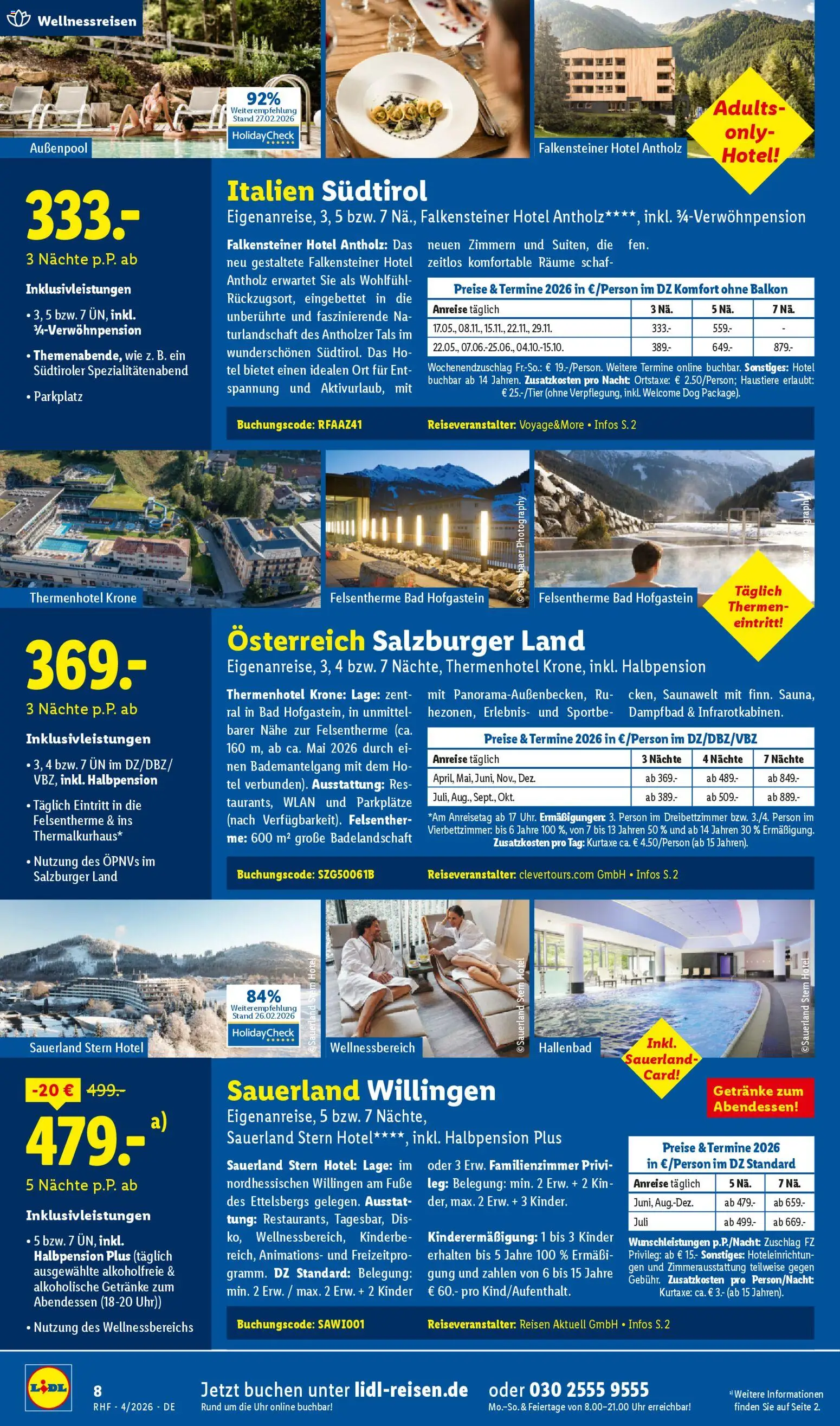 Lidl Reisen Prospekt 	 – gültig ab 28.03.2026 | Seite: 8 | Produkte: Bad, Uhr