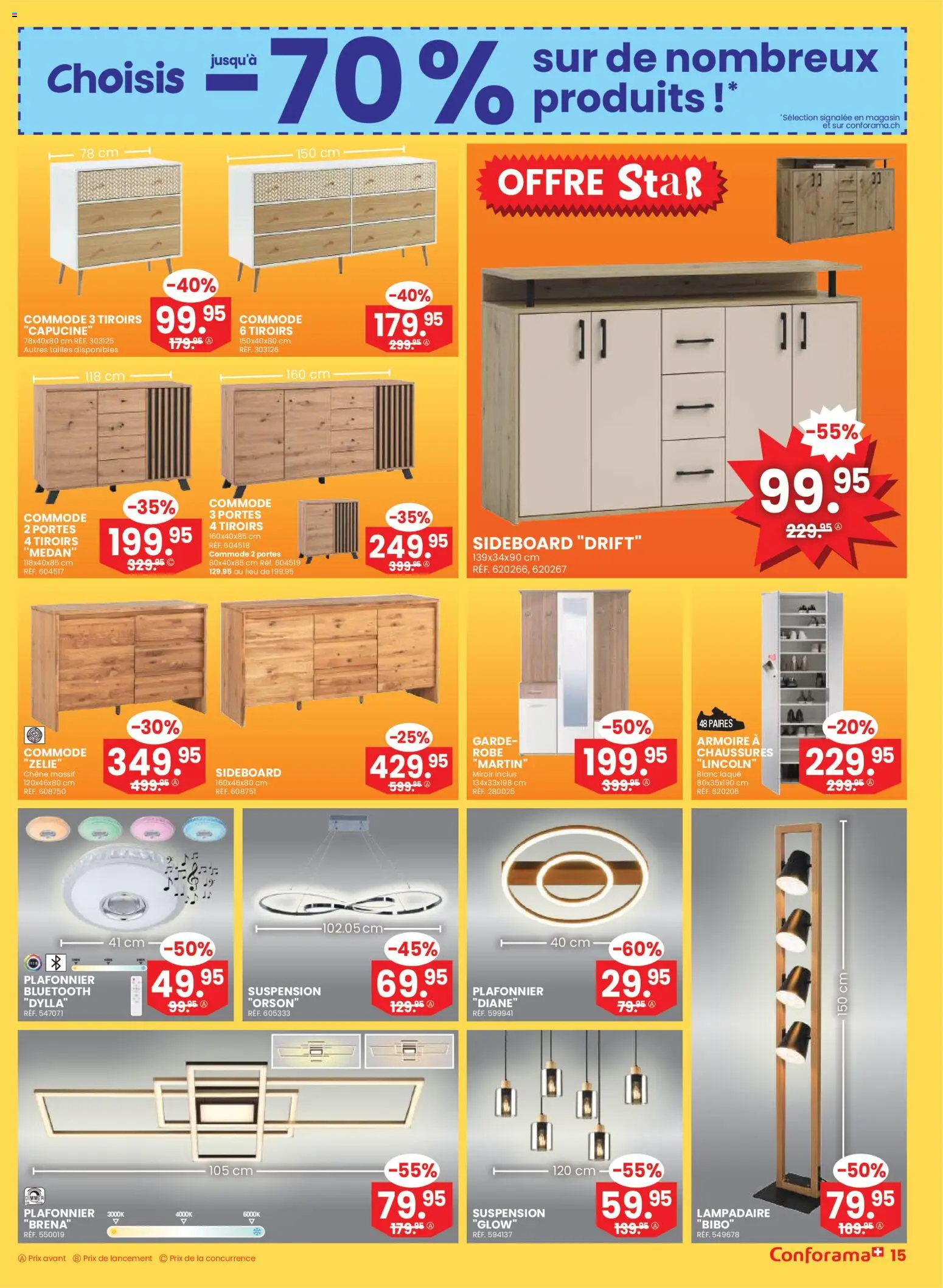 Conforama Aktionen FR – gültig ab 07.01.2026 | Seite: 15 | Produkte: Sideboard