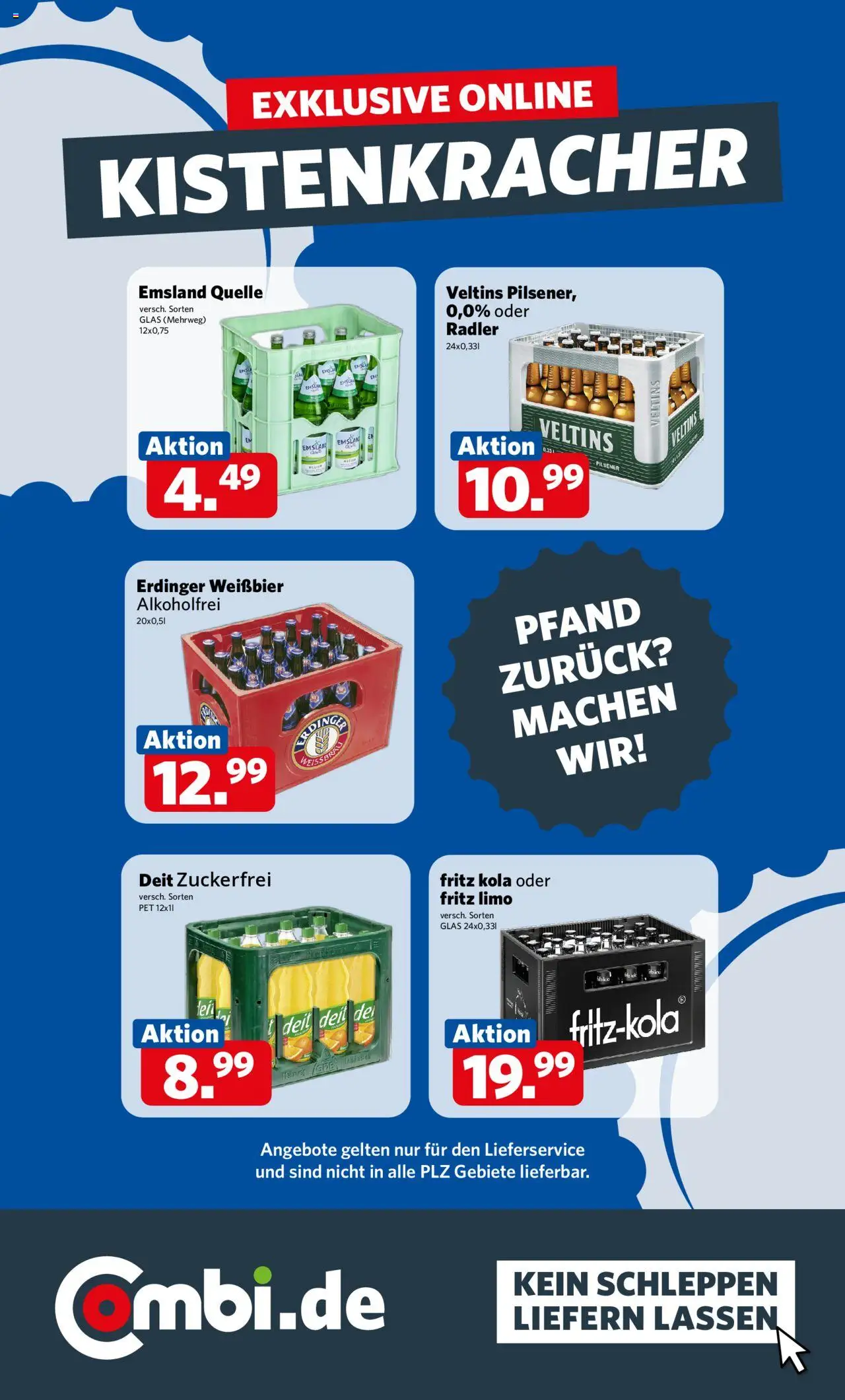 Combi Prospekt 	 - gültig ab dem 25.08.2025 | Seite: 25 | Produkte: Erdinger, Weißbier, Radler, Veltins