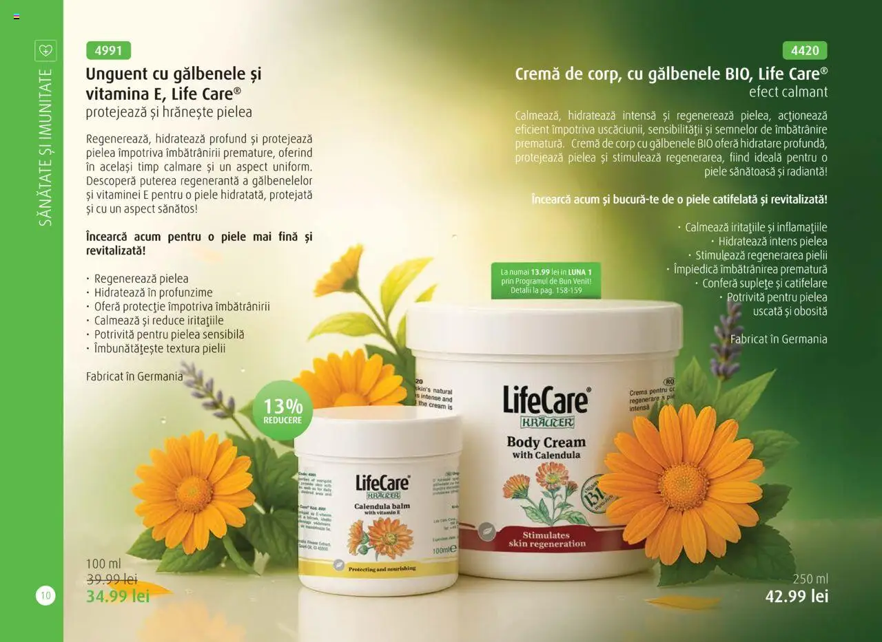 Noul catalog Life Care – valabil de la 01.10.2025 | Pagină: 12 | Produse: Şerit ödül, Body, Cremă, Cremă de corp