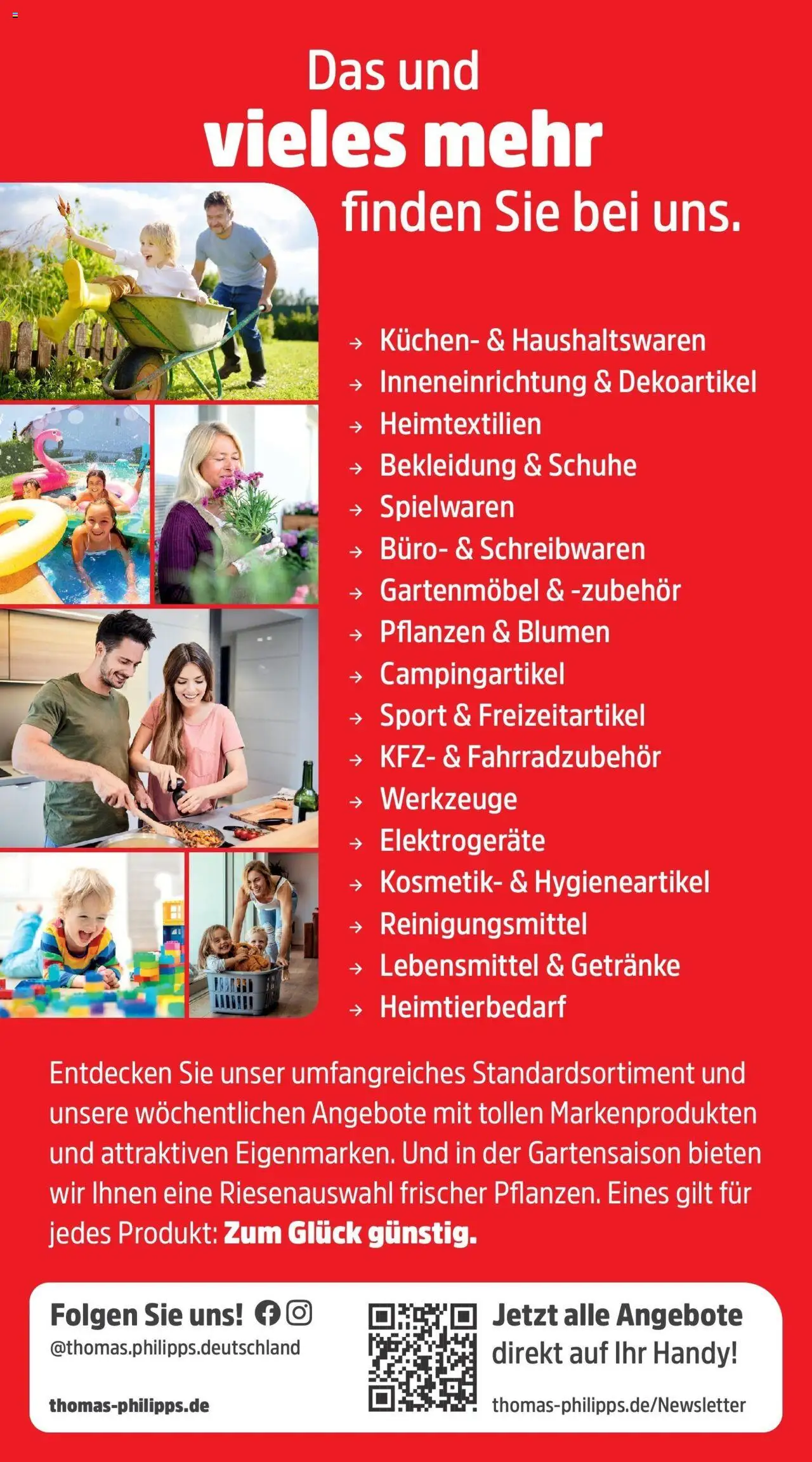 Thomas Philipps Prospekt Nauheim	  - gültig ab dem 11.08.2025 | Seite: 4 | Produkte: Gartenmöbel, Blumen, Bekleidung, Kuchen