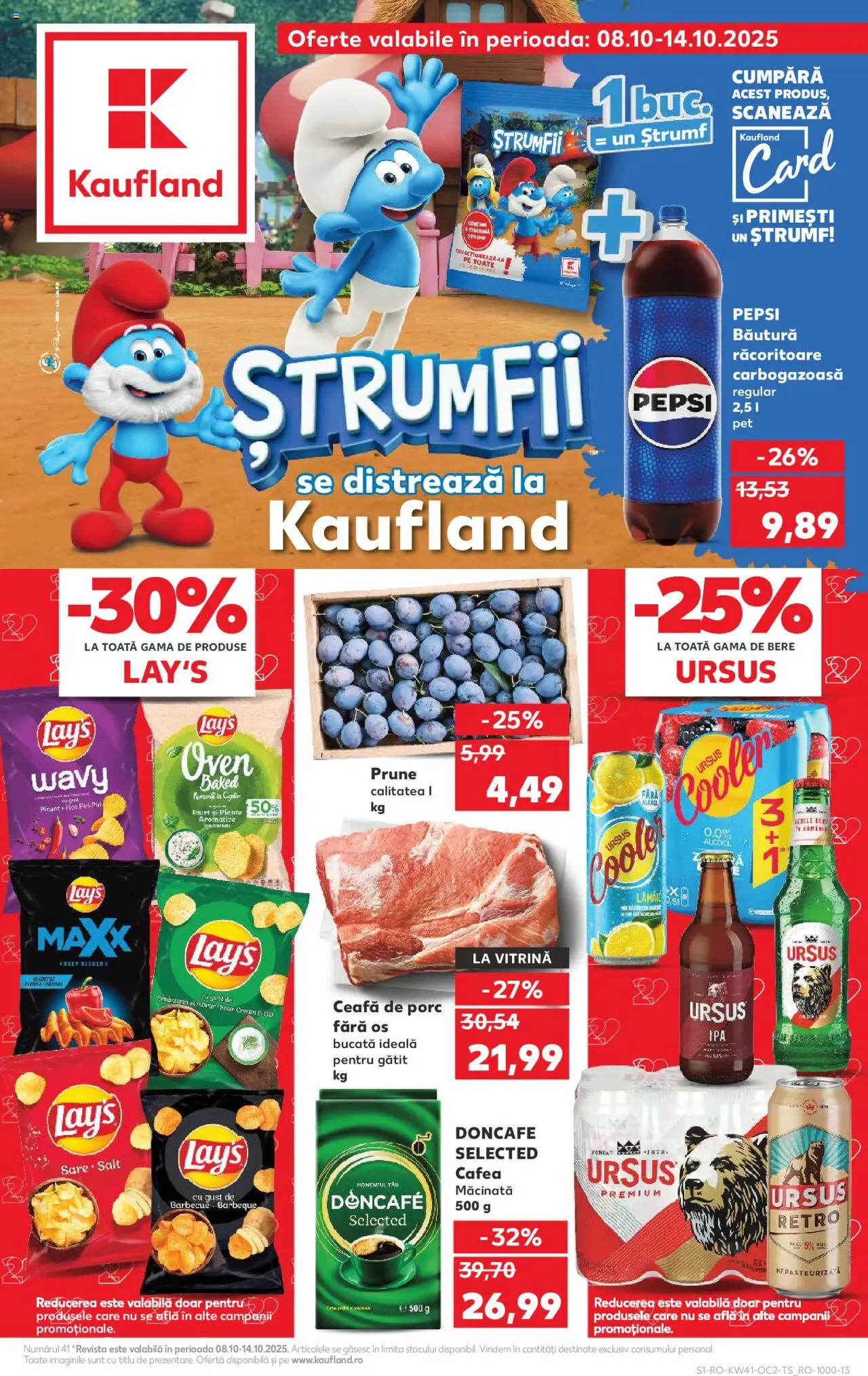Kaufland RO akciós ujság - amely érvényes a következő dátumtól: 08.10.2025 | Oldal: 1 | Termékek: Pepsi