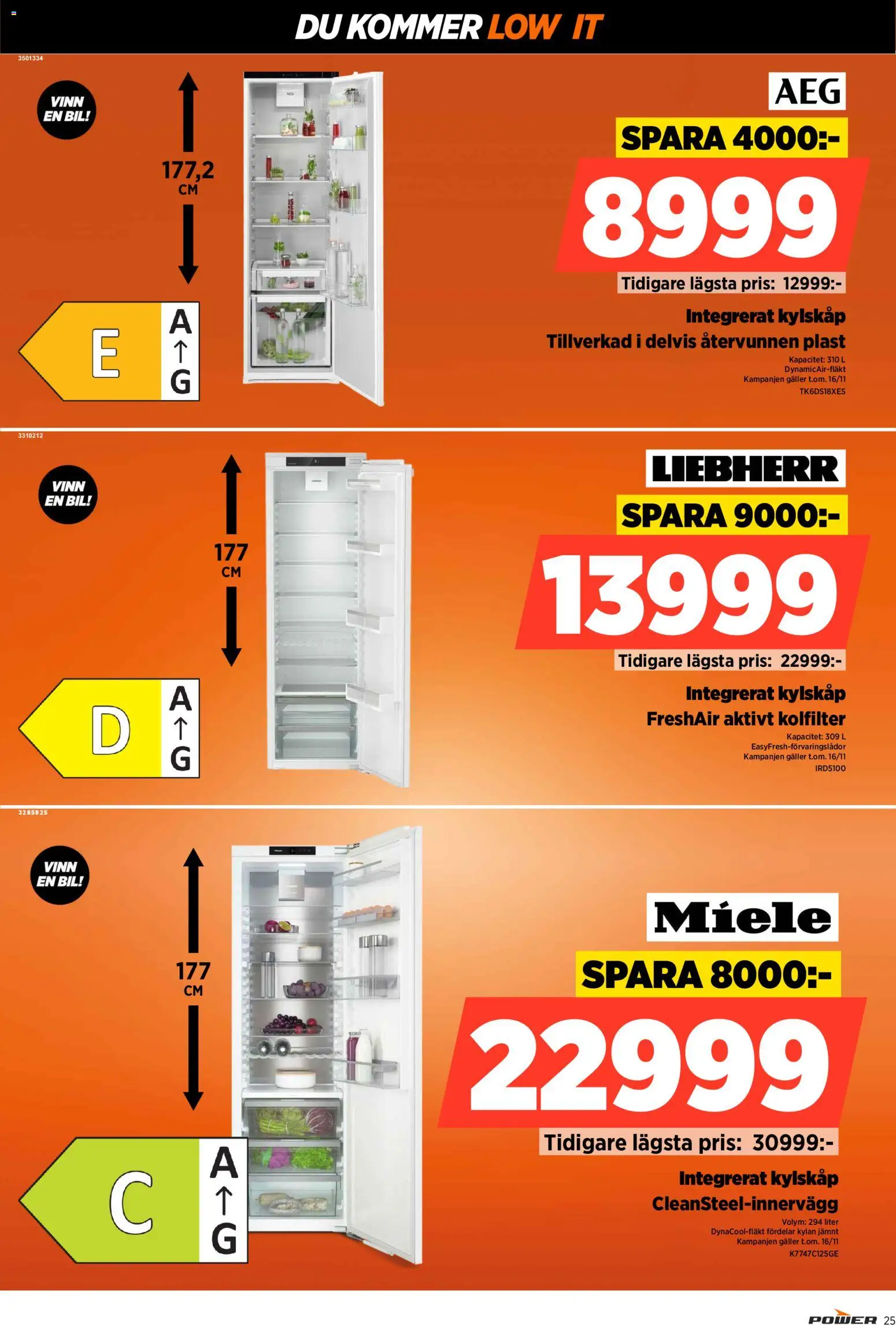 Power reklamblad aktuell från 27.10.2025 | Sida: 25 | Produkter: Galler, Kolfilter, Kylskåp