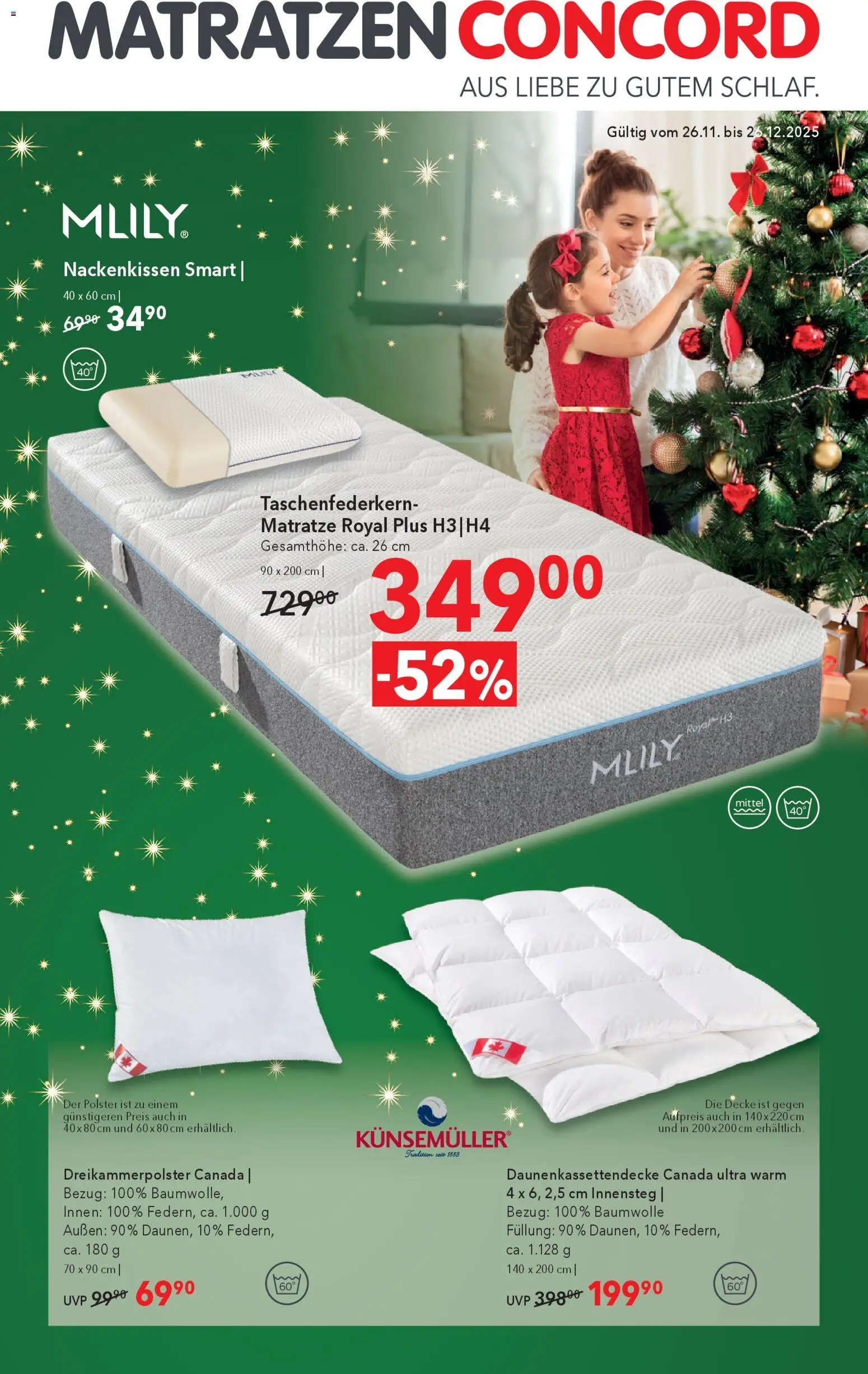 Matratzen Concord Flugblatt gültig ab 03.12.2025 | Seite: 1