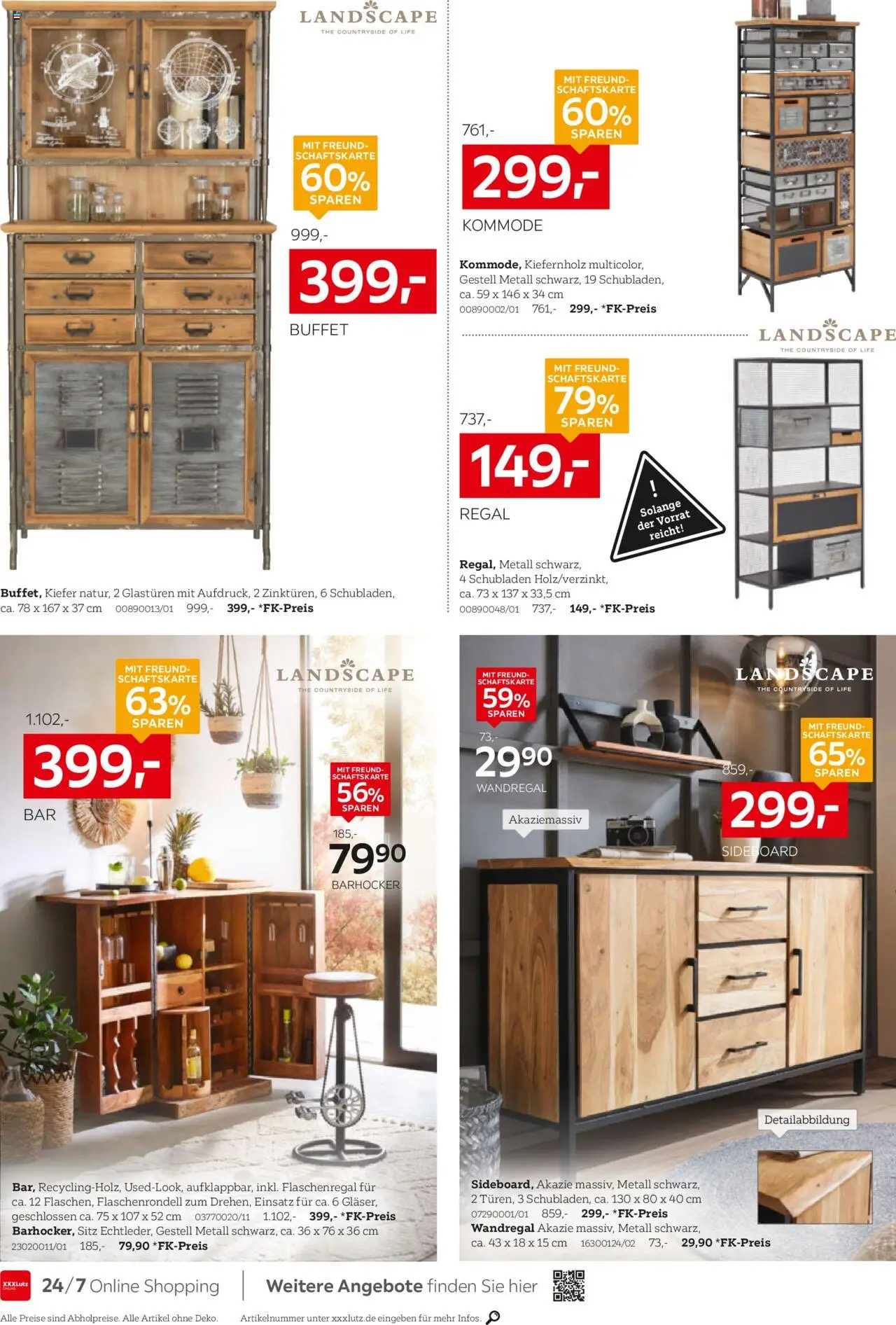 XXXL Lutz  Aufbewahrung & Deko! - gültig ab dem 28.07.2025 | Seite: 6 | Produkte: Sideboard, Wandregal, Kommode, Barhocker