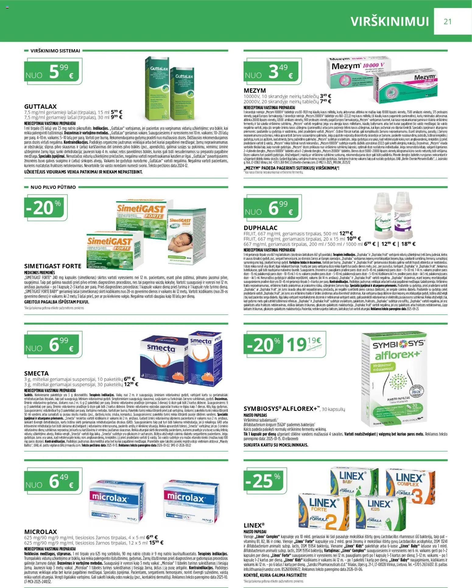 Norfa vaistinė akcijos nuo 01.02.2026 | Puslapis: 21