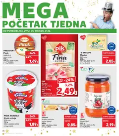Listovi za pite i savijače, Listovi za pite i savijače svježe tijesto 500 g - Pregled kataloga iz trgovine Kaufland, vrijedi od 27.12.2025 | Stranica: 30 | Proizvodi: Listovi za pite, Maslac, Sir, Ajvar