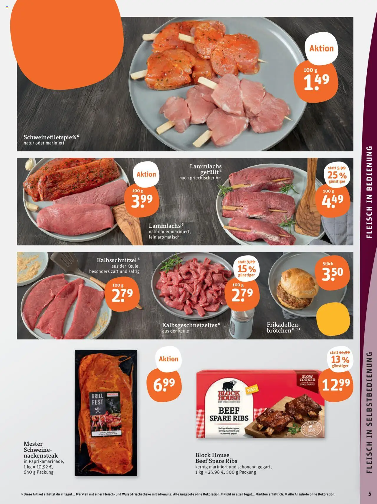 Tegut Prospekt - gültig ab dem 25.08.2025 | Seite: 7 | Produkte: Grill, Spare ribs, Fleisch