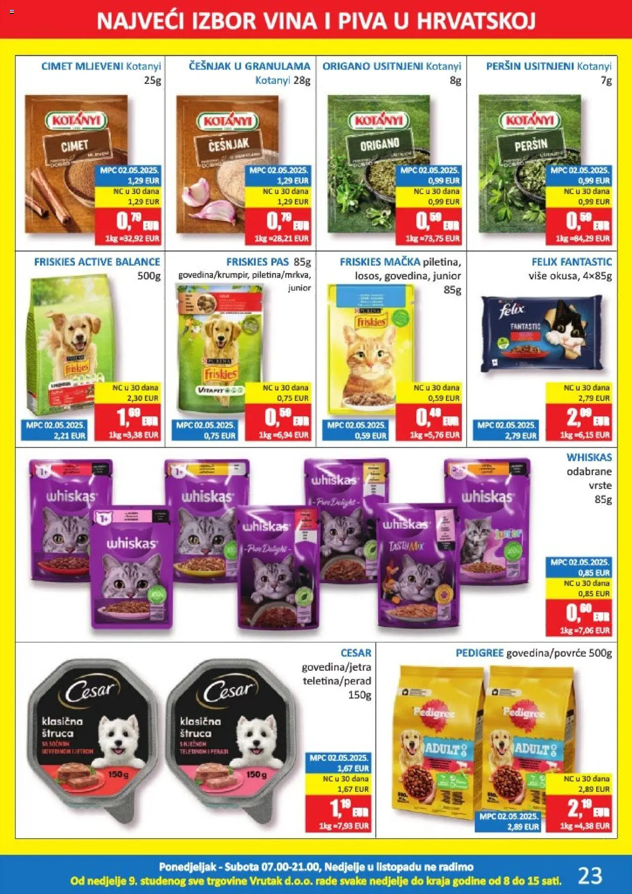 Vrutak katalog | vrijedi od 13.10.2025 | Stranica: 23 | Proizvodi: Whiskas, Češnjak, Peršin