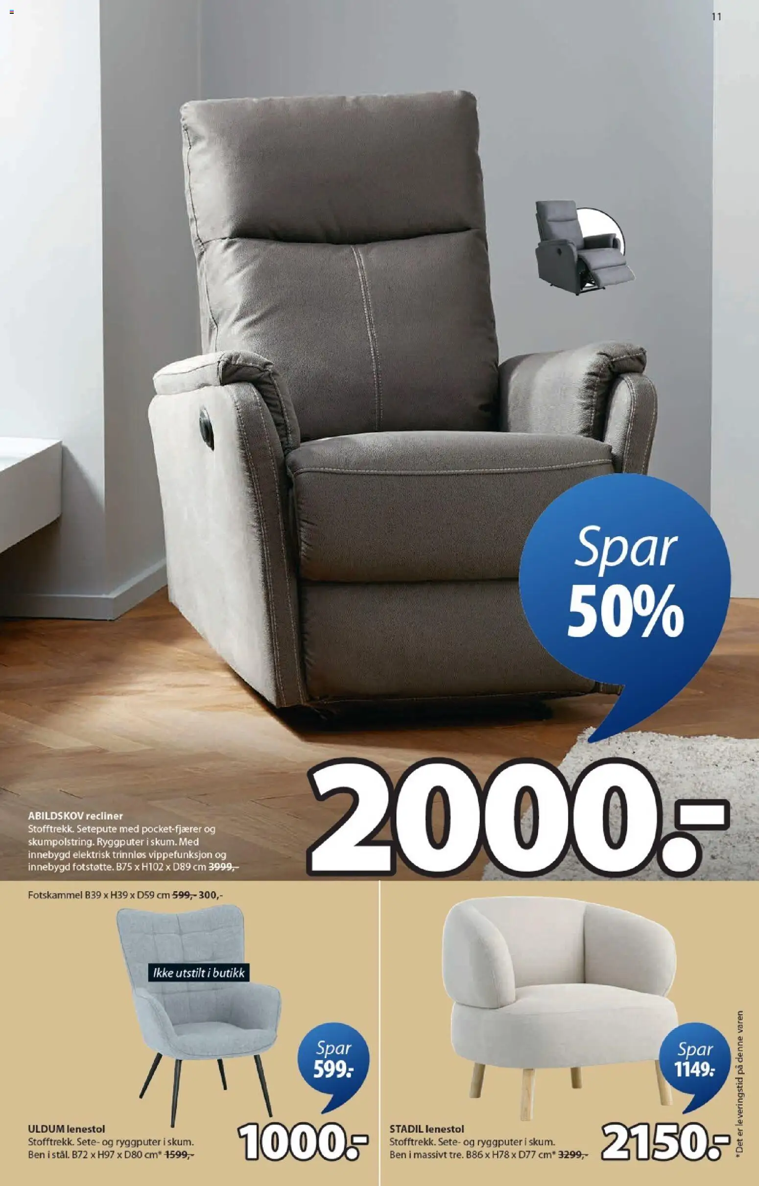 {H1} | Side: 11 | Produkter: Lenestol