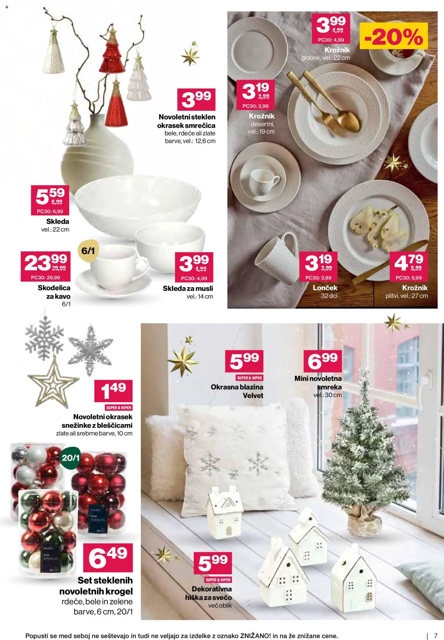 Novi Mercator katalog ponudbe – veljaven od 19.11.2025 | Stran: 7 | Izdelki: Skodelica, Blazina, Muesli