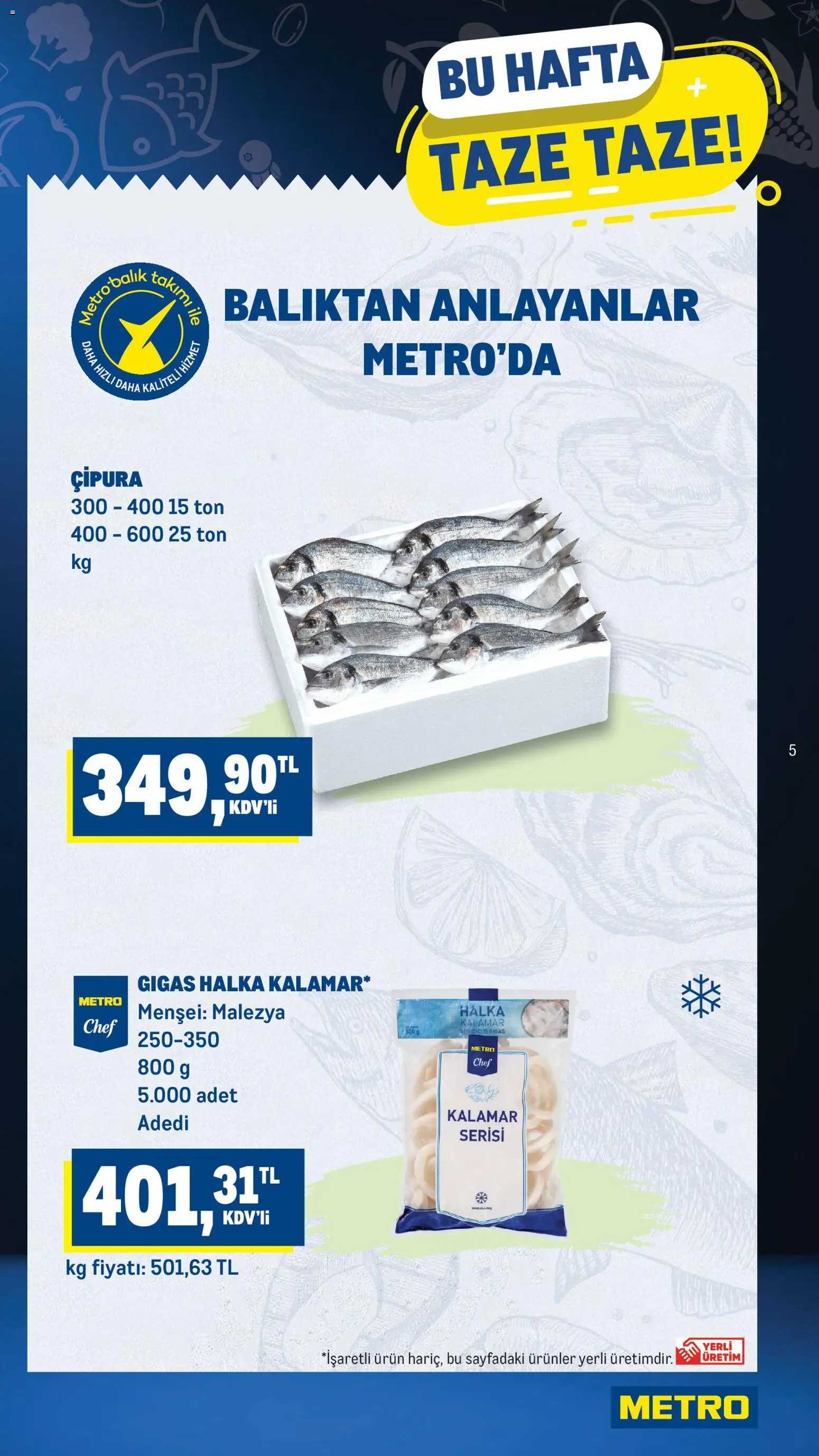 Metro Katalog - 21.01.2026 tarihinden itibaren geçerlidir | Sayfa: 5 | Ürünler: Balık, Çipura