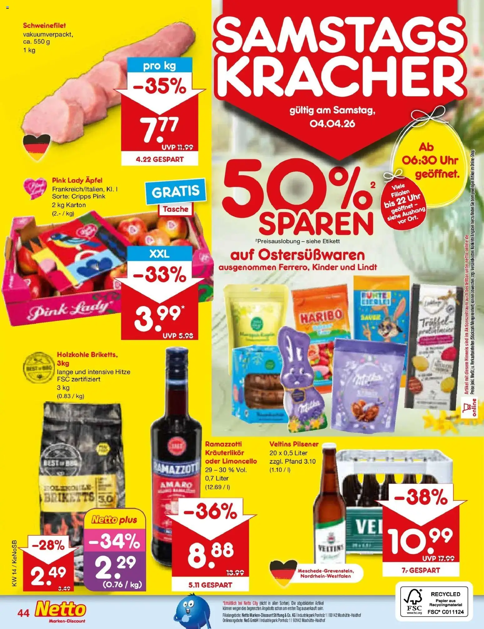 Netto Marken-Discount Prospekt Bonn	 – gültig ab 30.03.2026 | Seite: 58 | Produkte: Tasche, Limoncello, Uhr, Veltins