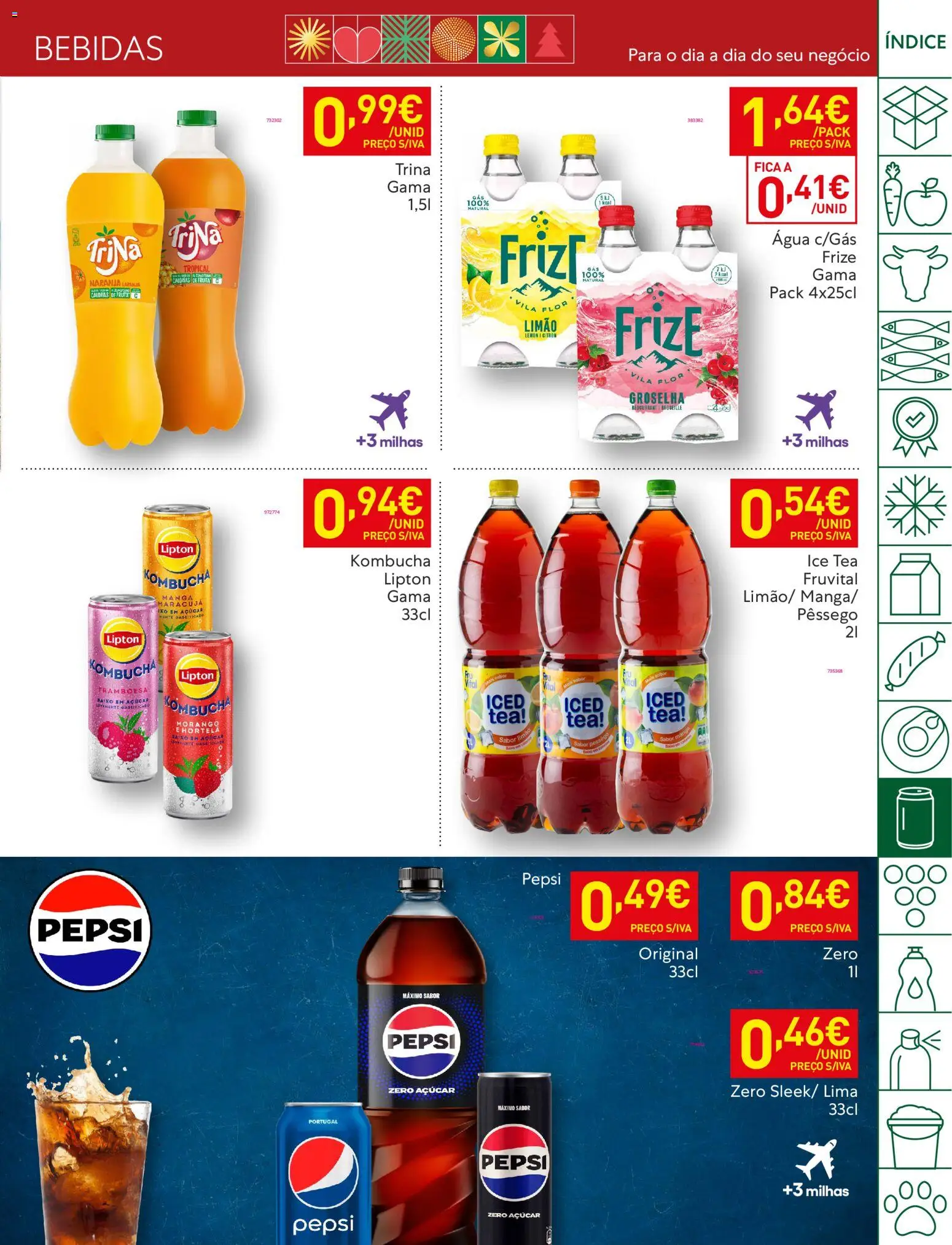 Recheio folheto │ válido de 04.11.2025 | Página: 33 | Produtos: Agua, Kombucha, Açúcar