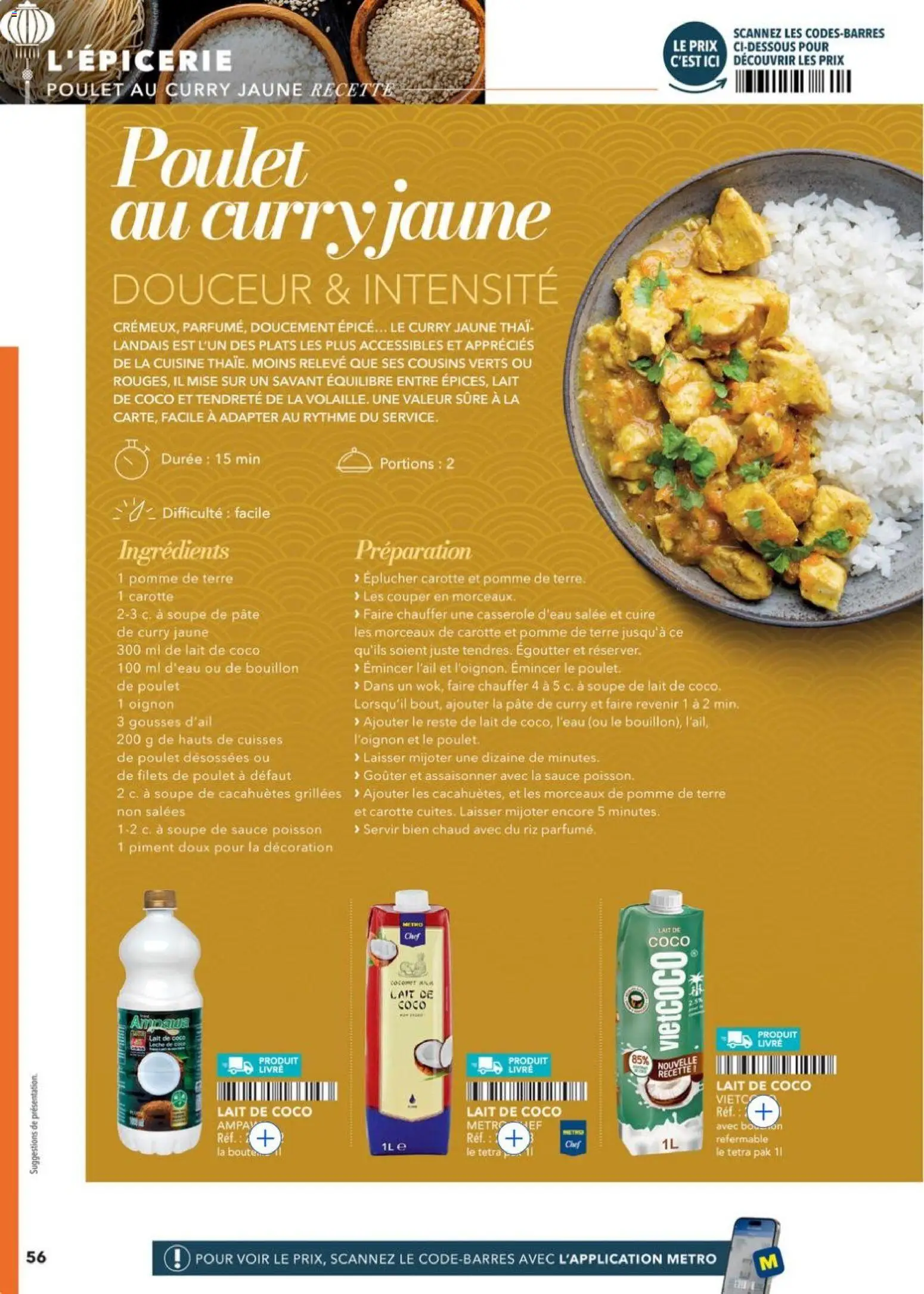 {H1} | Page: 56 | Produits: Soupe, Casserole, Oignon, Riz
