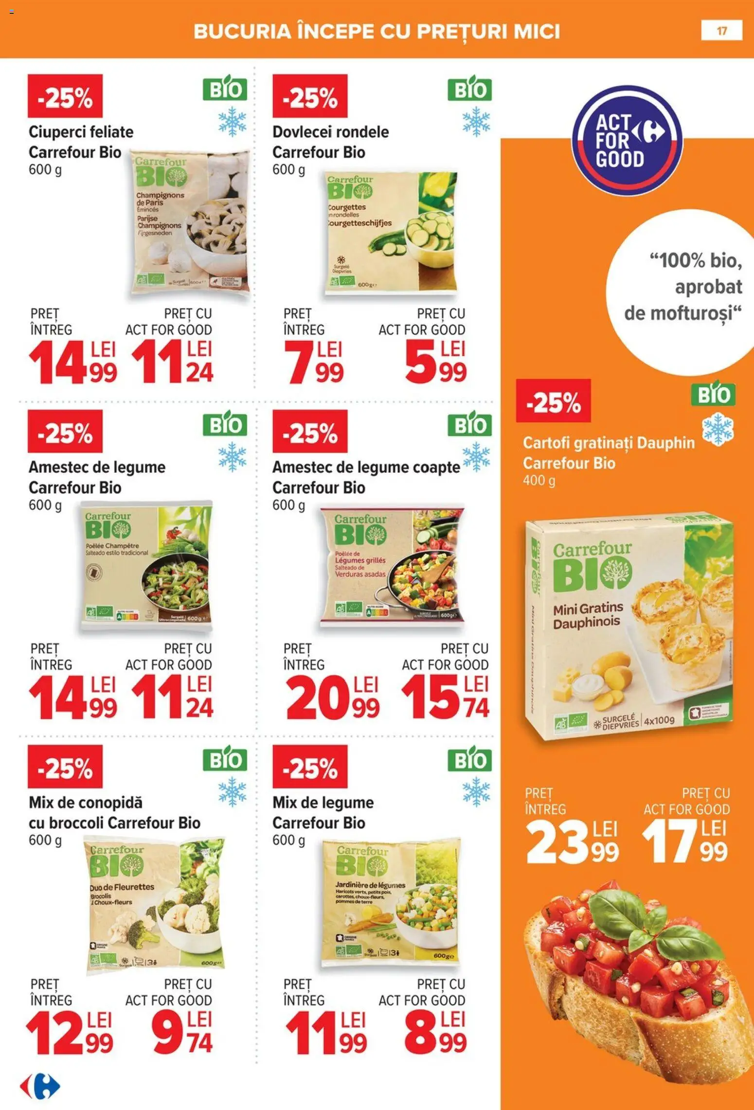 Noul catalog Carrefour – valabil de la 08.01.2026 | Pagină: 17 | Produse: Şerit ödül, Conopidă, Ciuperci, Cartofi