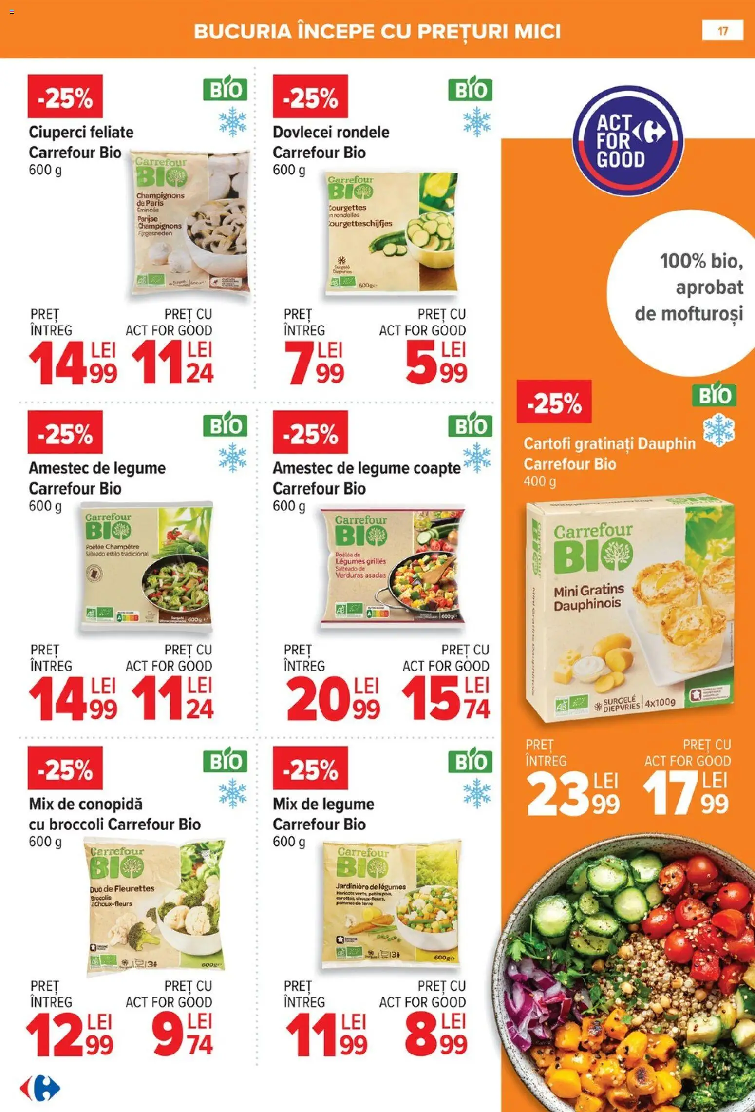 Noul catalog Carrefour – valabil de la 08.01.2026 | Pagină: 17 | Produse: Şerit ödül, Conopidă, Mici, Cartofi