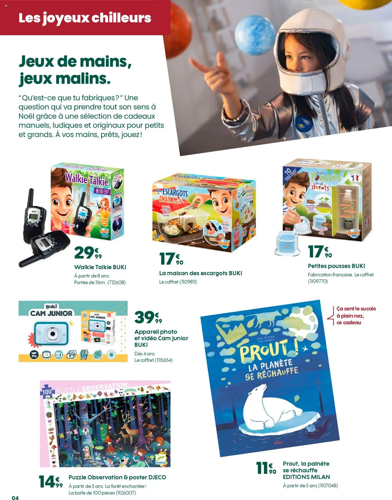 {H1} | Page: 4 | Produits: Vidéo, Appareil photo, Escargots, Jeux