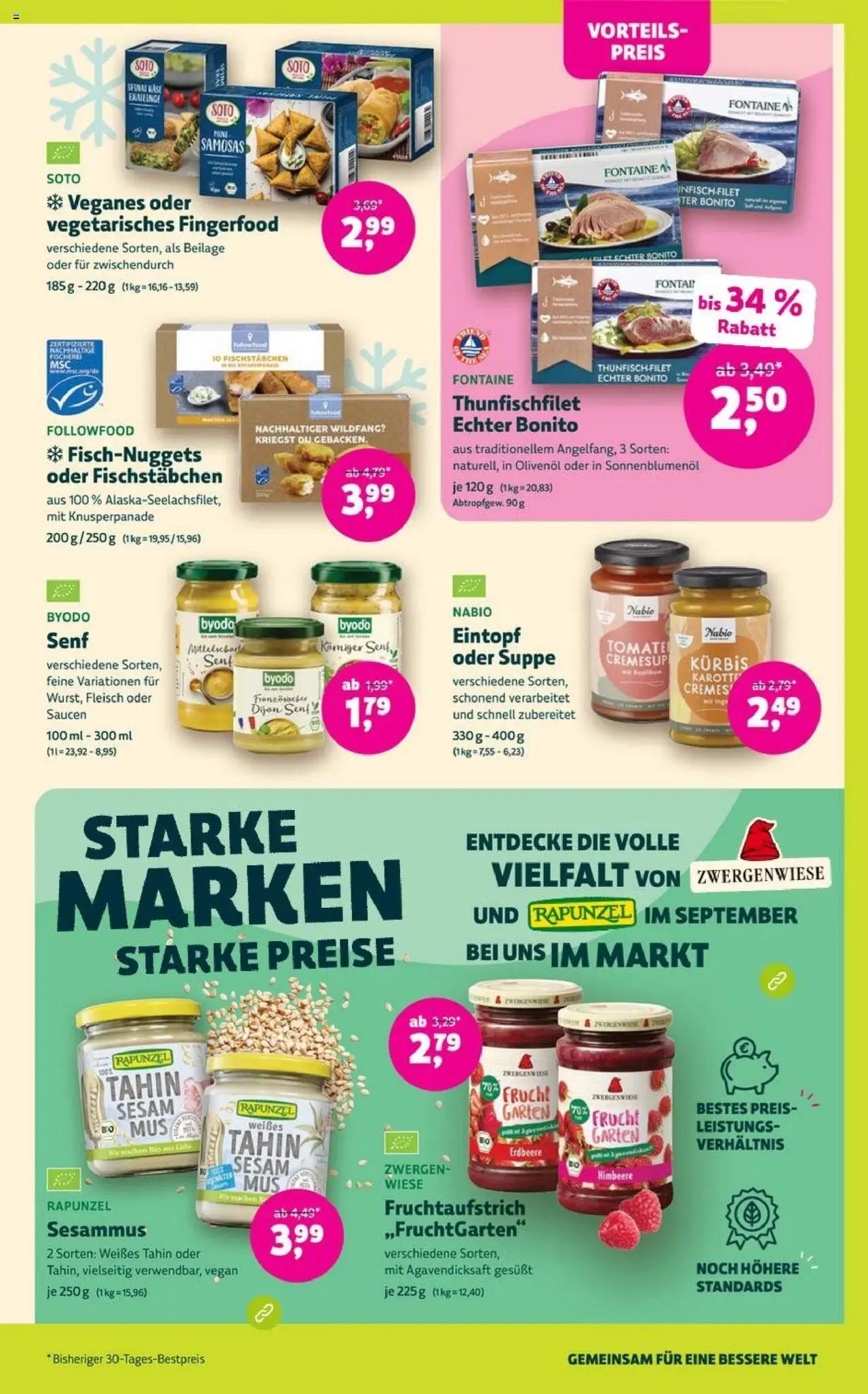 Denns BioMarkt Angebote – gültig ab 10.09.2025 | Seite: 7 | Produkte: Sonnenblumenol, Olivenol, Fischstabchen, Himbeere